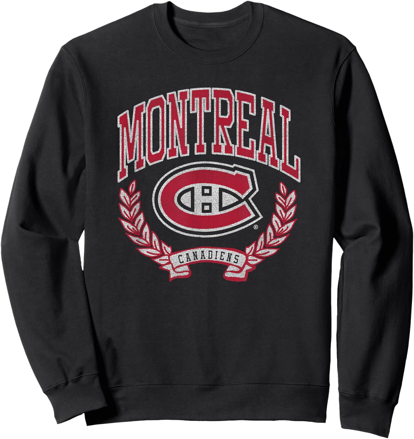 Montreal Canadiens Vintage Victory Royal Officially Licensed Sweatshirt - Sweatshirt | Black