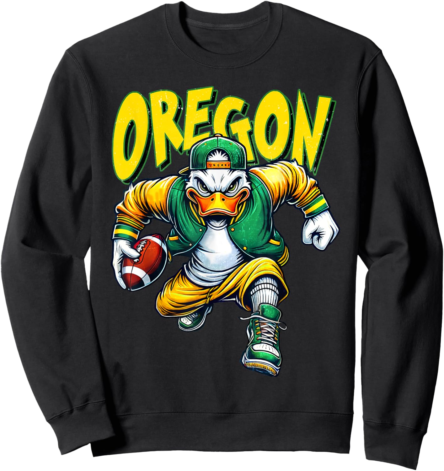 Classic Art Oregons Proud Name Personalized Apparel Sports Sweatshirt - Sweatshirt | Black