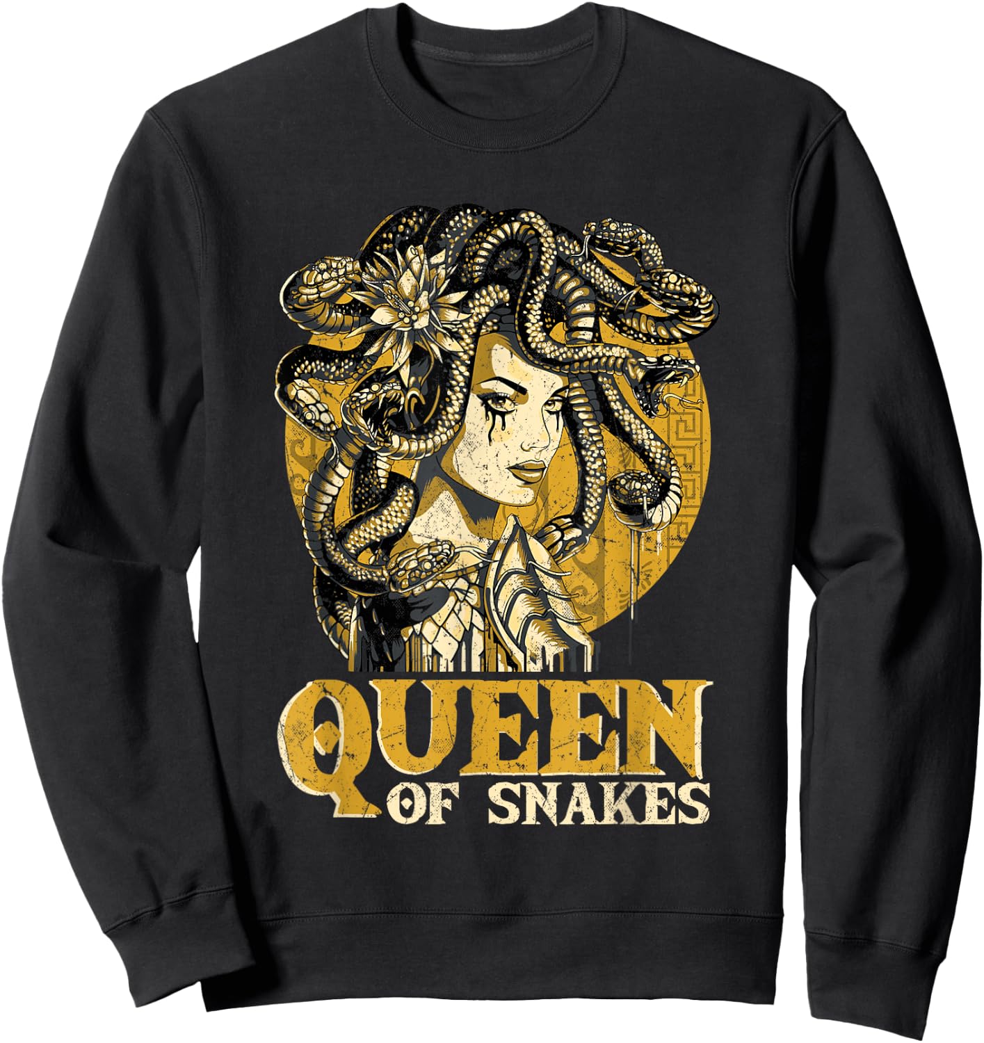 Medusa Queen Of Snakes Medusa Costume Sweatshirt - Sweatshirt | Black