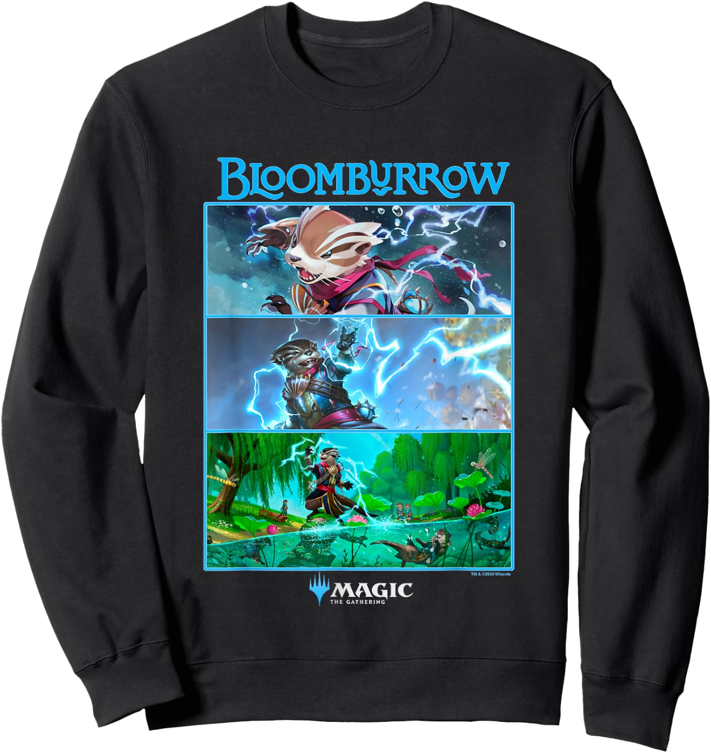Magic: The Gathering Bloomburrow Panels , black Sweatshirt - Sweatshirt | Black