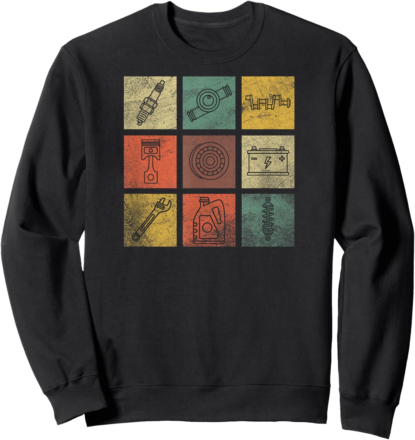 Motorsport Car Tuning Mechatronics Mechanic , Black Sweatshirt - Sweatshirt | Black