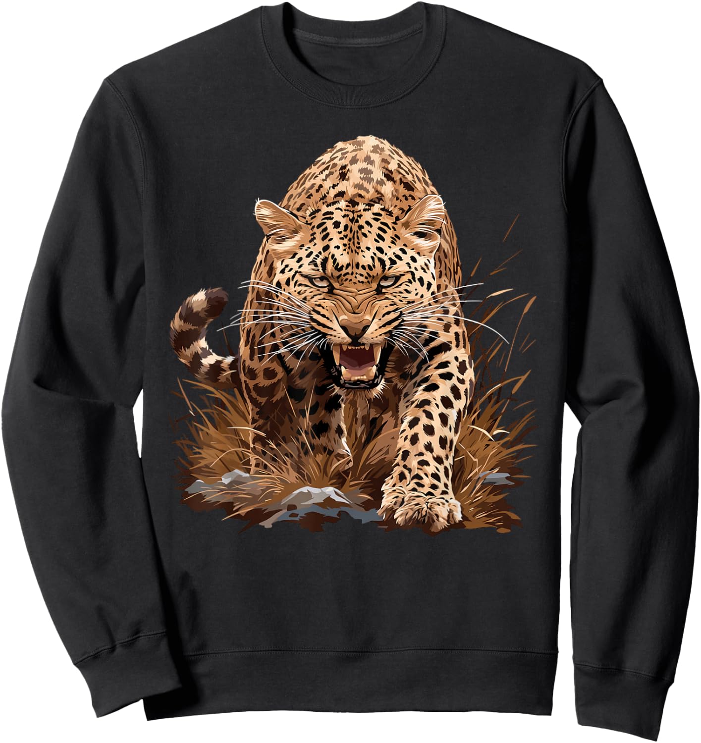 Amur Leopards Lovers Amur Leopard Sweatshirt - Sweatshirt | Black