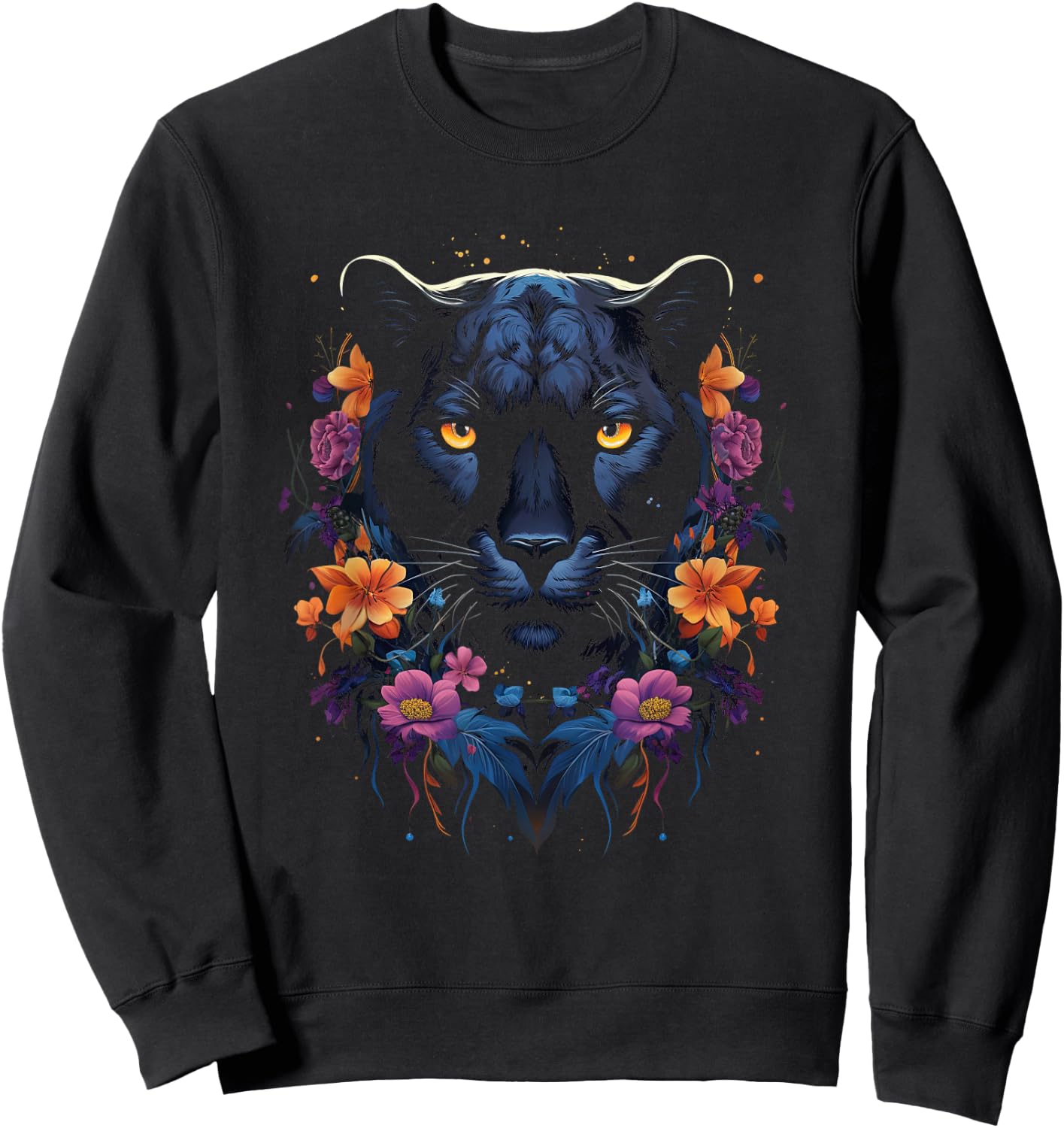 Panther with beautiful eyes black panthers Sweatshirt - Sweatshirt | Black