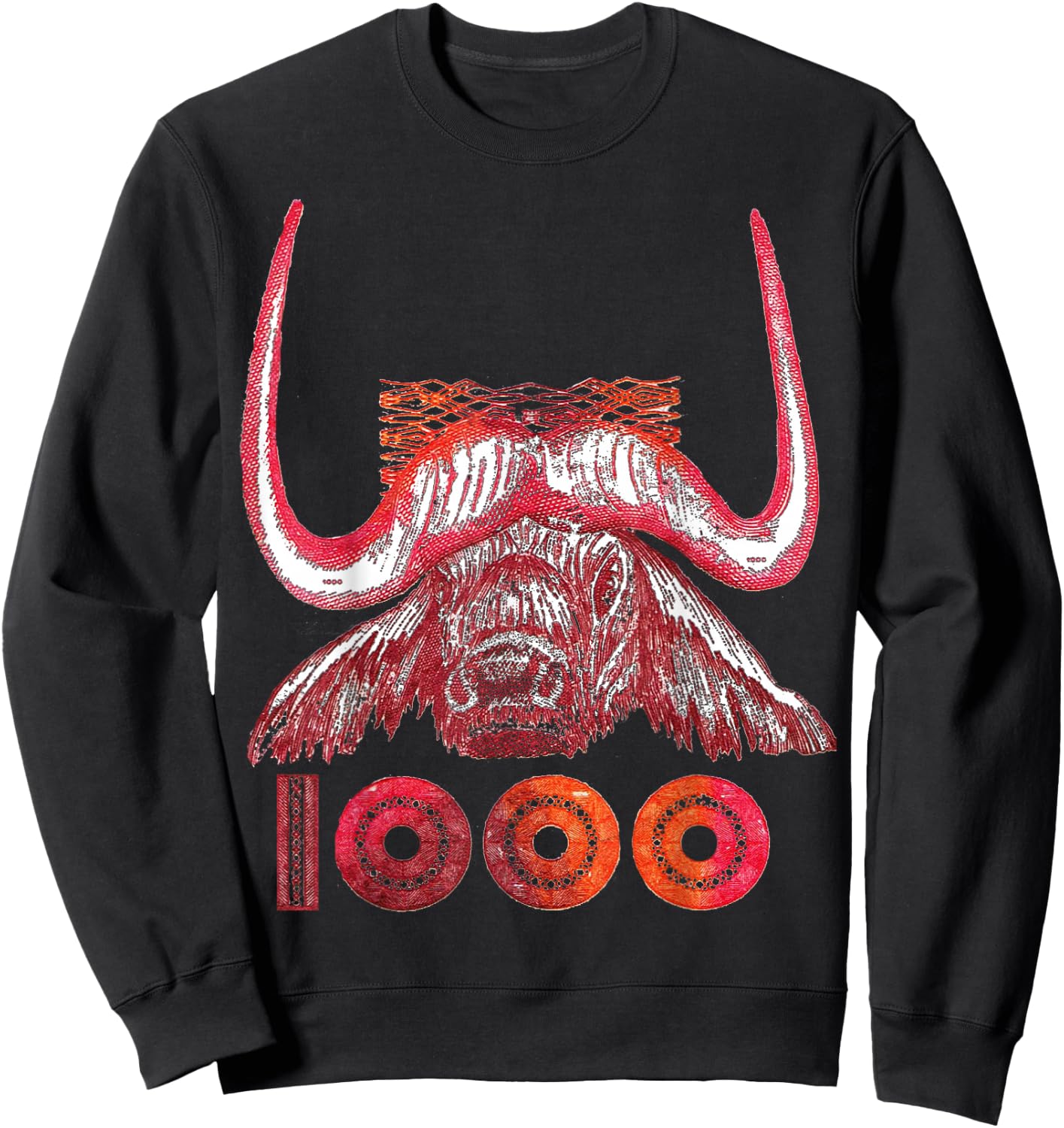 ALGERIA, BULL, DINAR, ALGERIA , Black, S Sweatshirt - Sweatshirt | Black