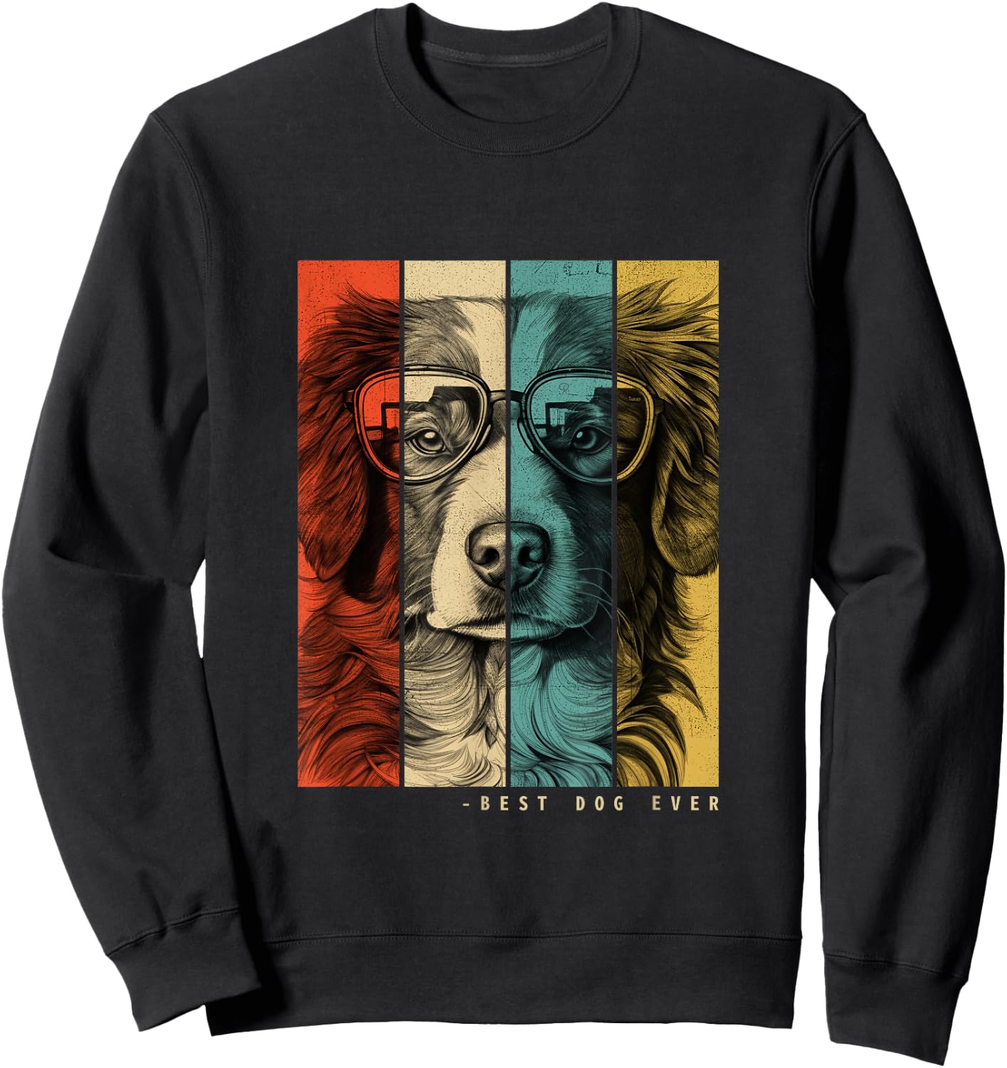 Vintage Nova Scotia Duck Tolling Retriever Toller Dog Mom Sweatshirt - Sweatshirt | Black