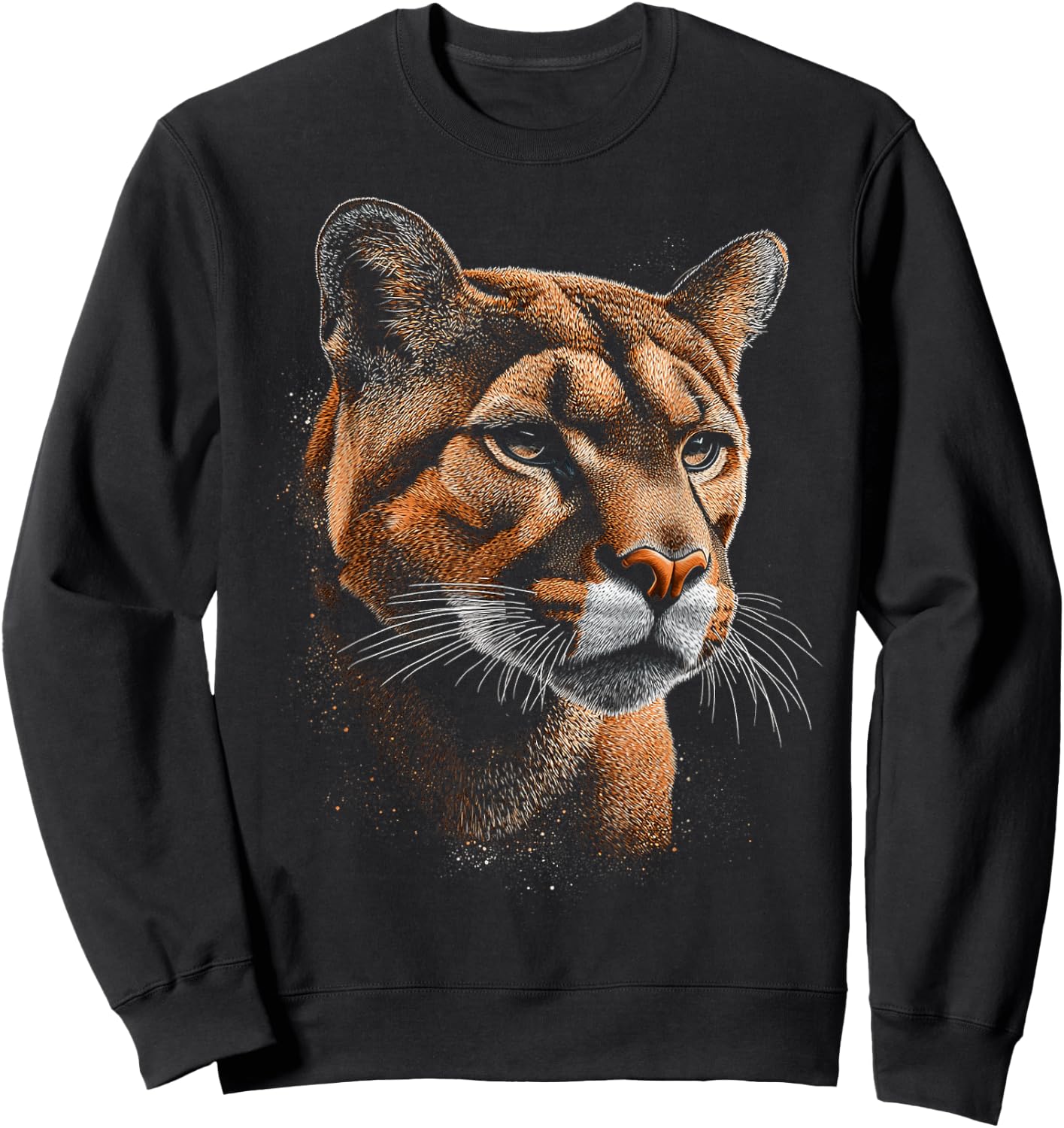 Puma Animal Motif Art Puma , black Sweatshirt - Sweatshirt | Black