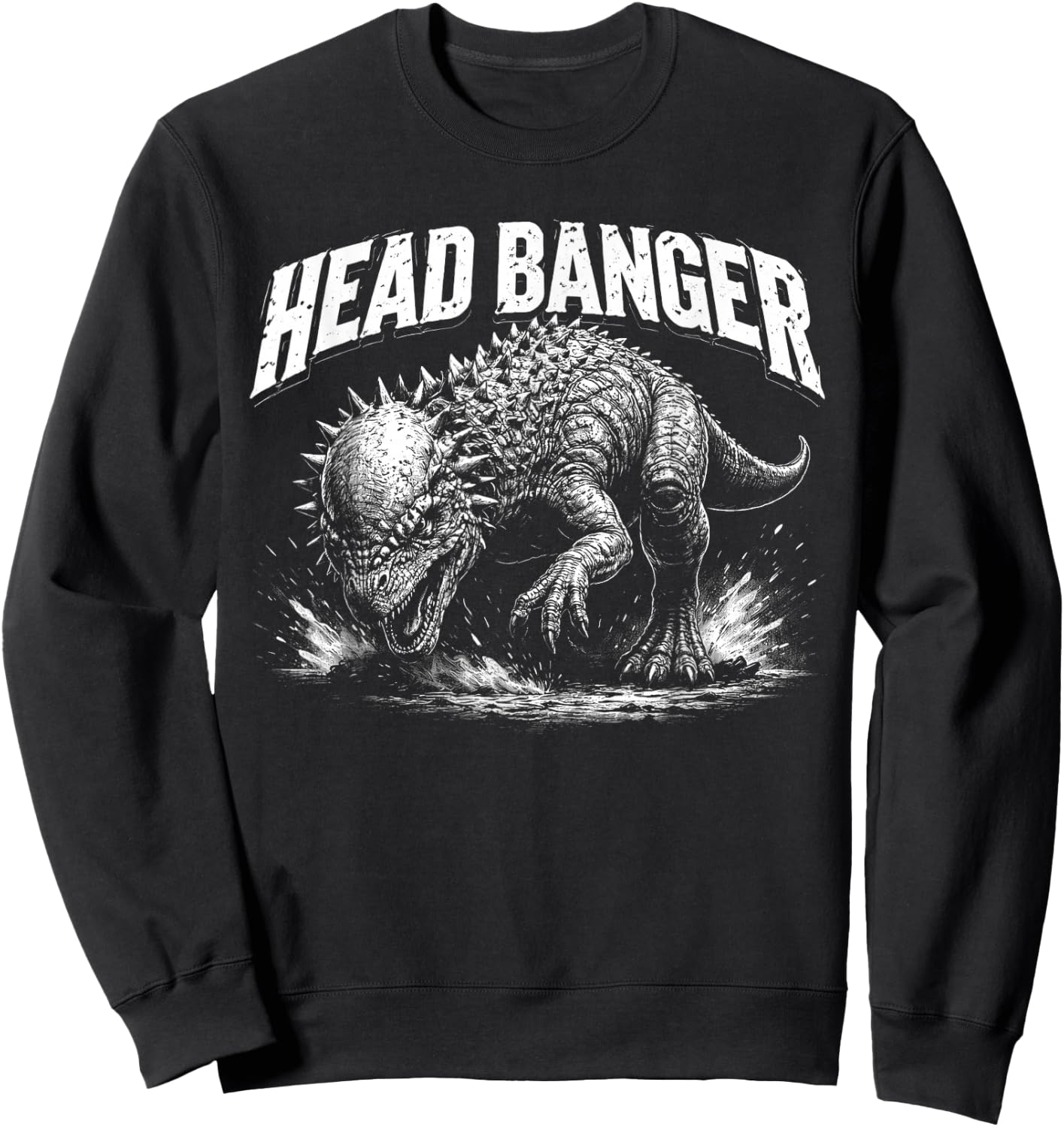 Pachycephalosaurus - Head Banger Sweatshirt - Sweatshirt | Black