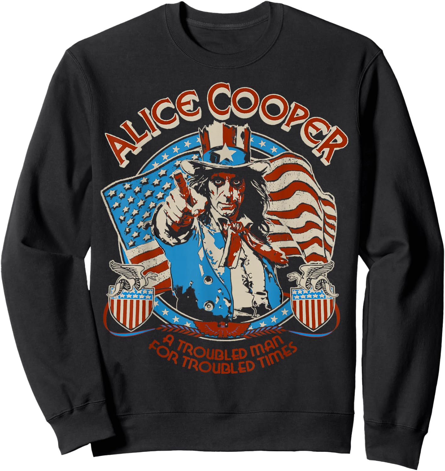 Alice Cooper Elected Snake Shields Sweatshirt - Sweatshirt | Black