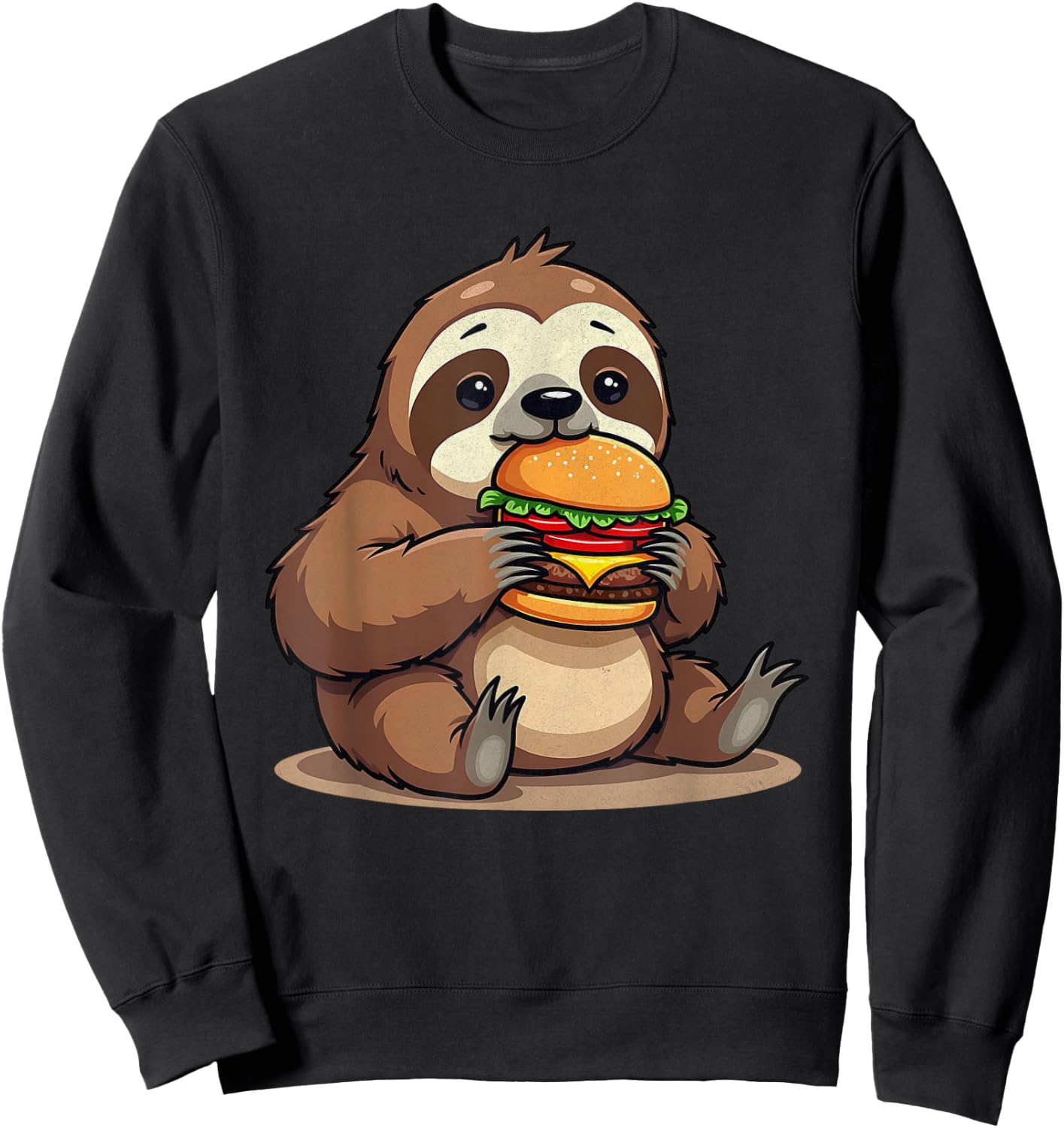 Lazy Fun for Lovers Sloth Kids Boys , Black, S Sweatshirt - Sweatshirt | Black