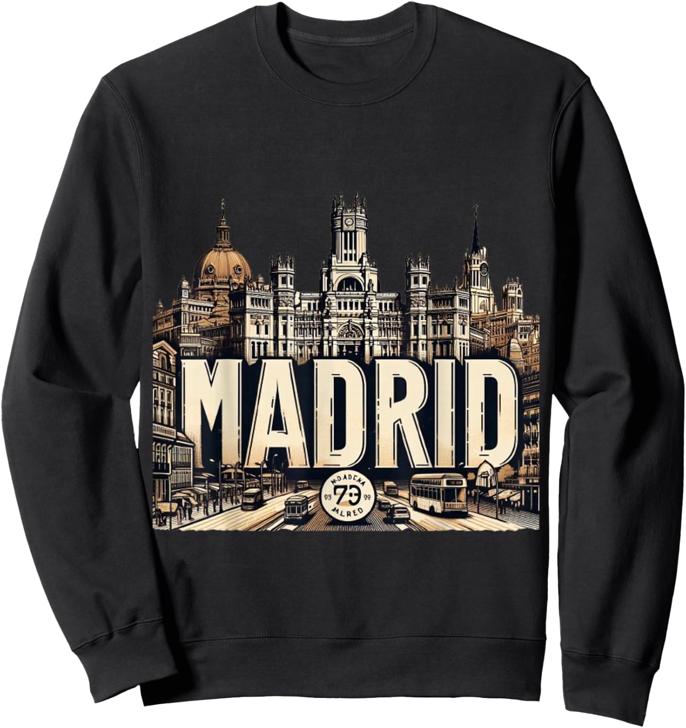 Madrid Espana - Madrid Spain , Black, S Sweatshirt - Sweatshirt | Black