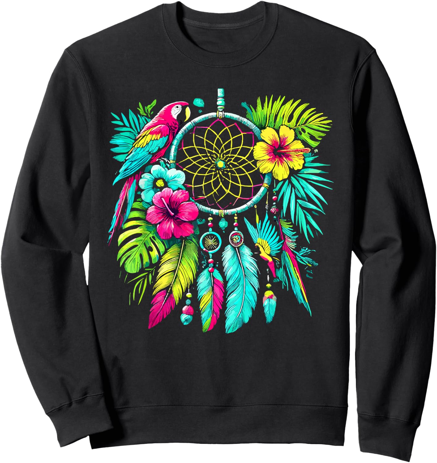 Surreal Dream Catcher Bohemian Spiritual festival fashion Sweatshirt - Sweatshirt | Black