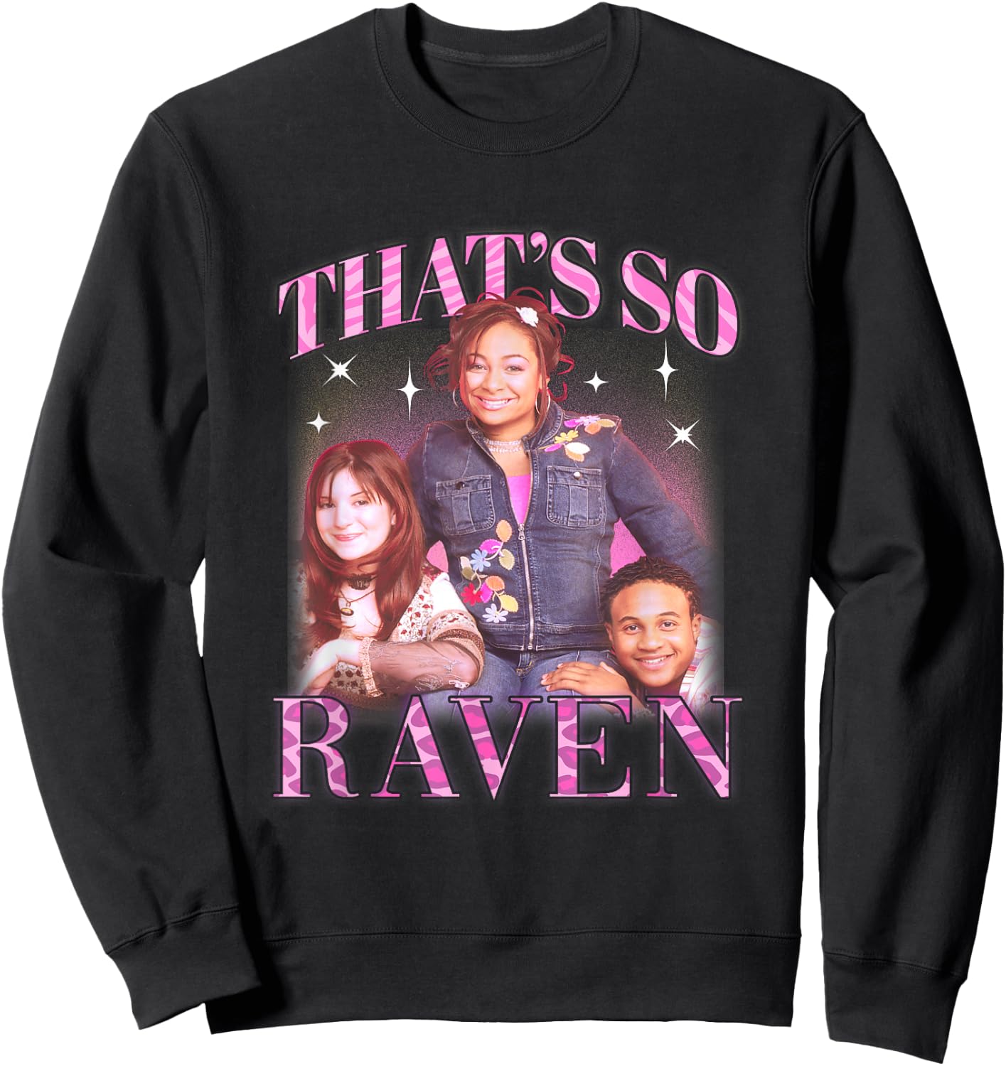 Disney That's So Raven Main Cast Vintage Group Shot Sweatshirt - Sweatshirt | Black