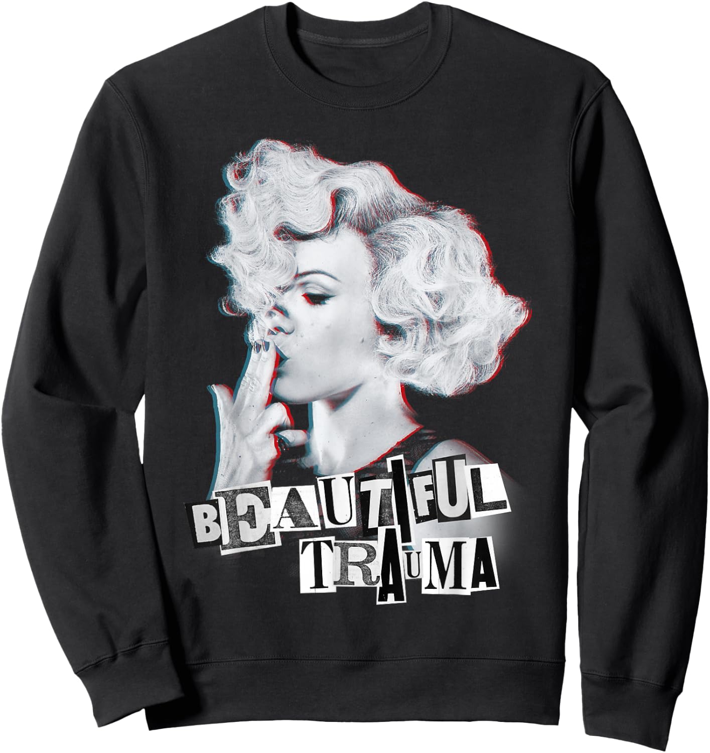 P! NK Beautiful Trauma , Black, S Sweatshirt - Sweatshirt | Black