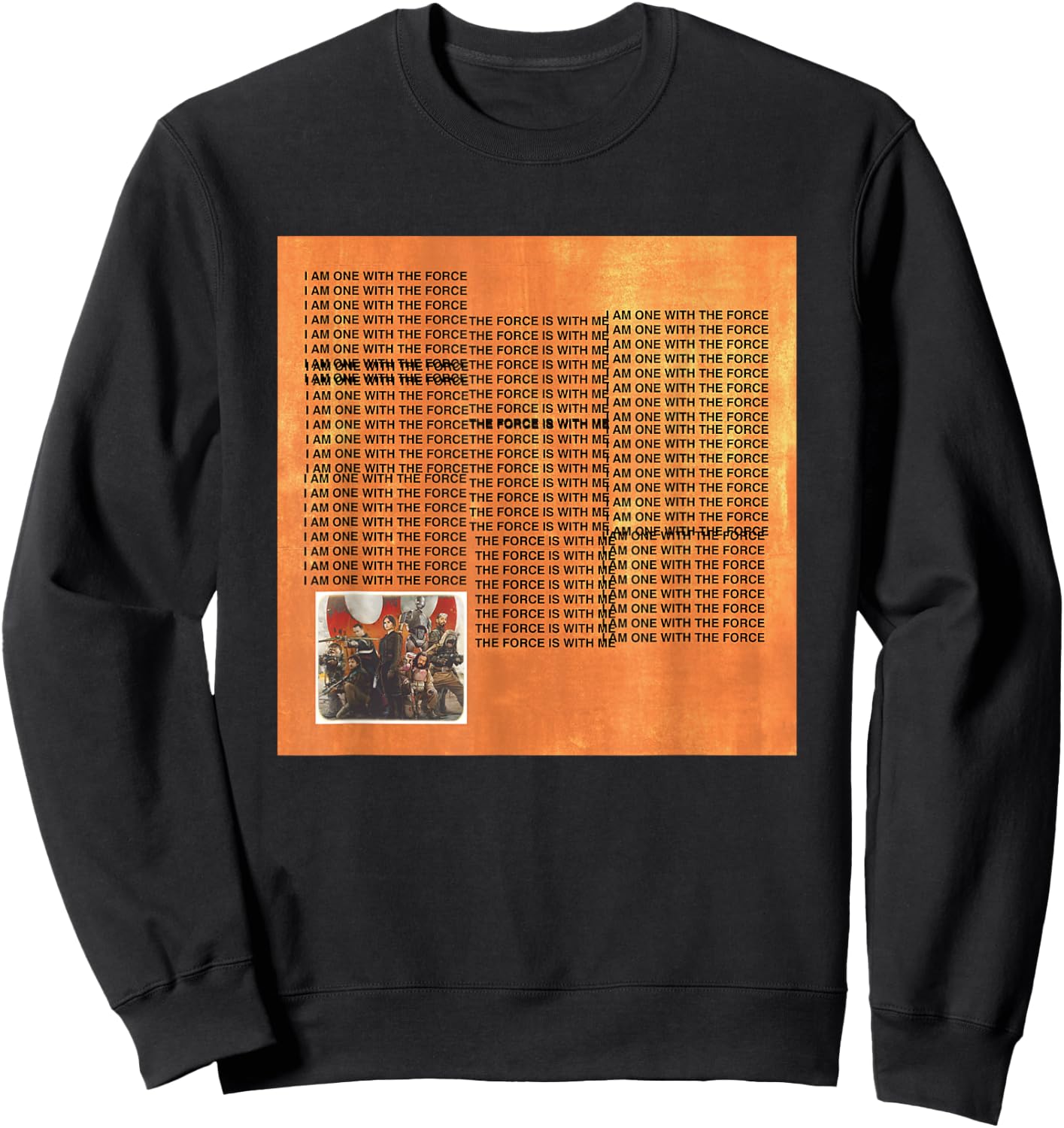Star Wars Rogue One The Life Of Chirrut Retro Big Quote Logo Sweatshirt - Sweatshirt | Black