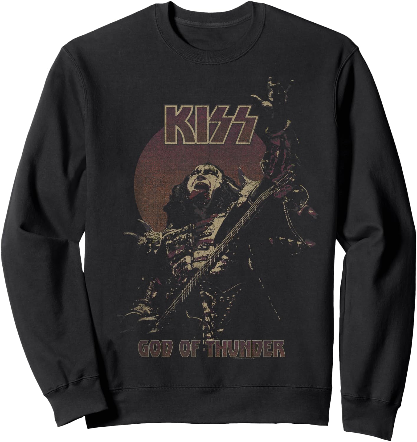 KISS - God Of Thunder , Black Sweatshirt - Sweatshirt | Black
