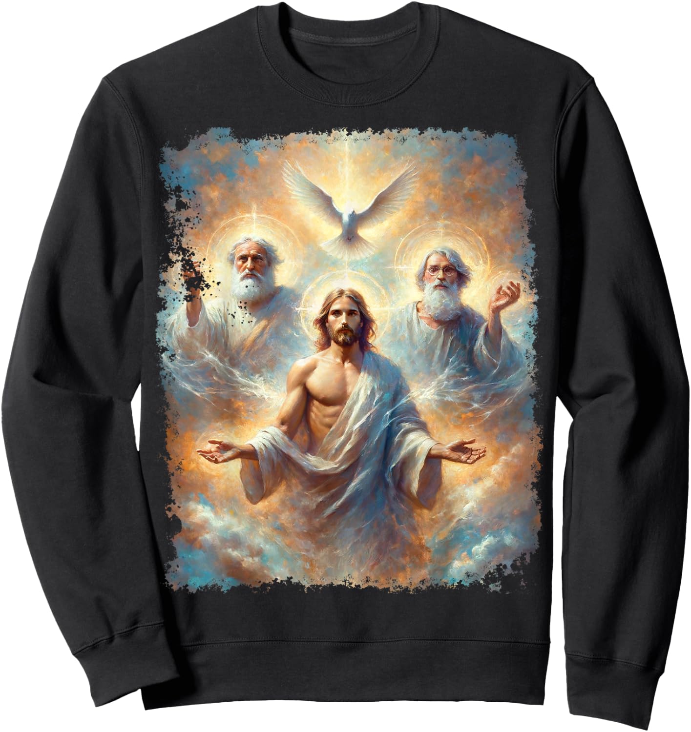 Jesus God The Father Holy Spirit Sweatshirt - Sweatshirt | Black