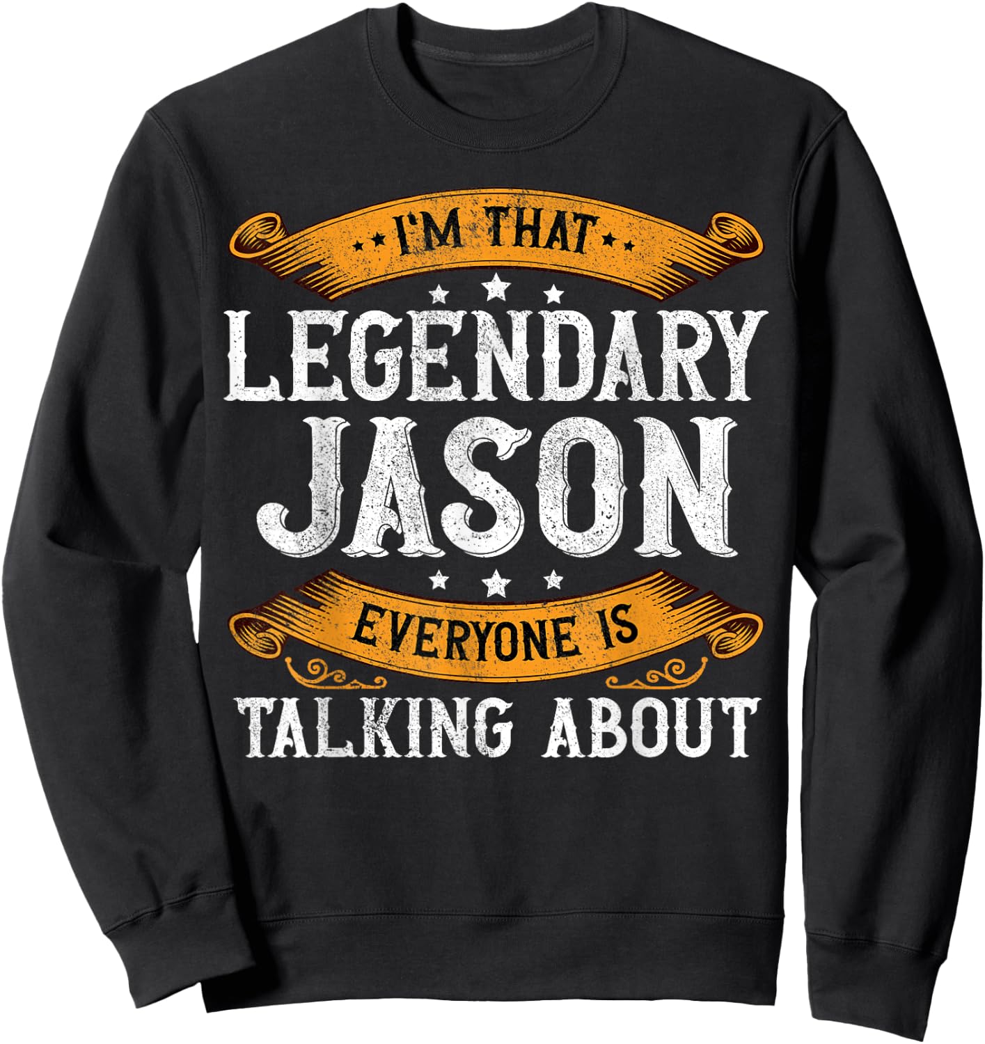 Jason Personal Name Funny Jason First Name Sweatshirt - Sweatshirt | Black
