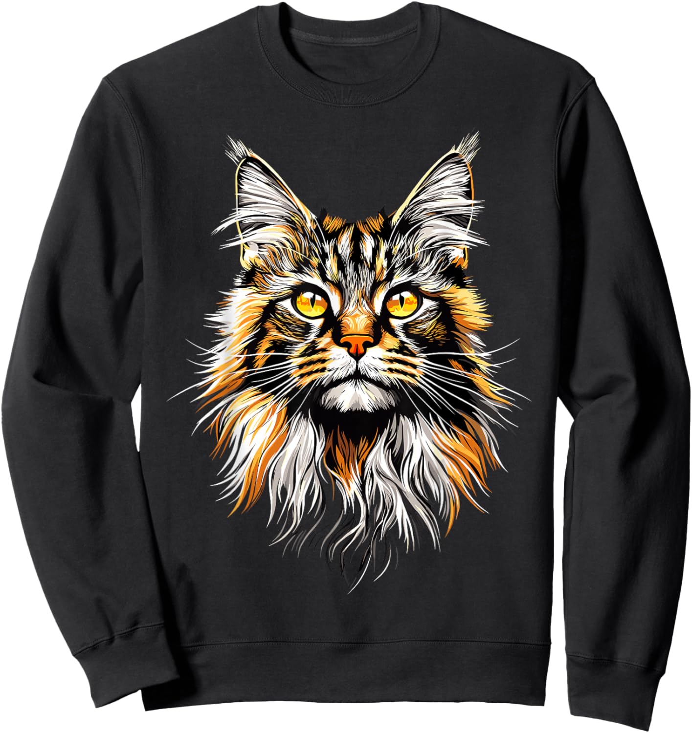 Maine Coon Cat Cat Lover Maine Coon Soft , Black, S Sweatshirt - Sweatshirt | Black