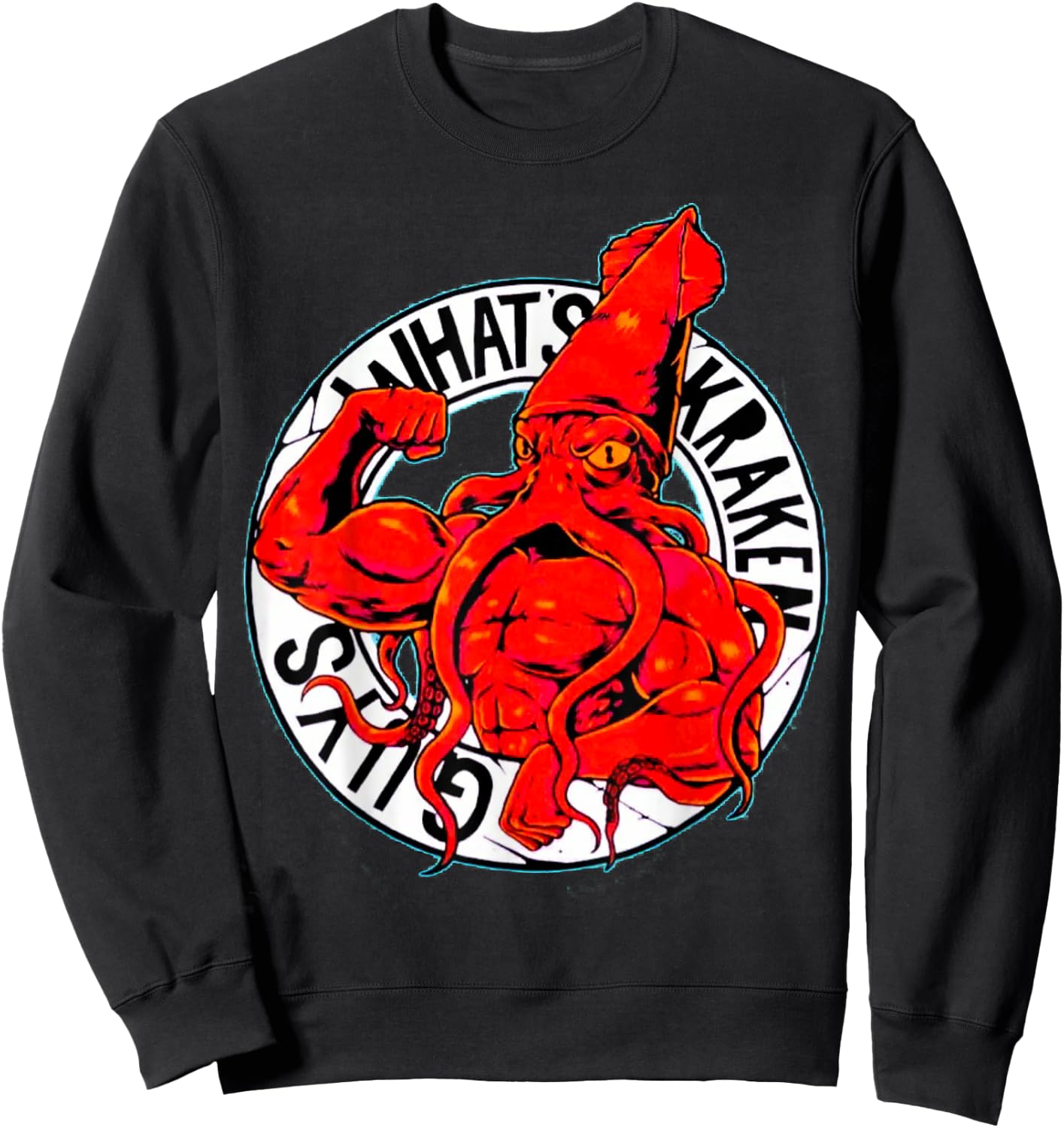 What's Kraken Gym Fitness Weightlifting Bodybuilding Workout Sweatshirt - Sweatshirt | Black