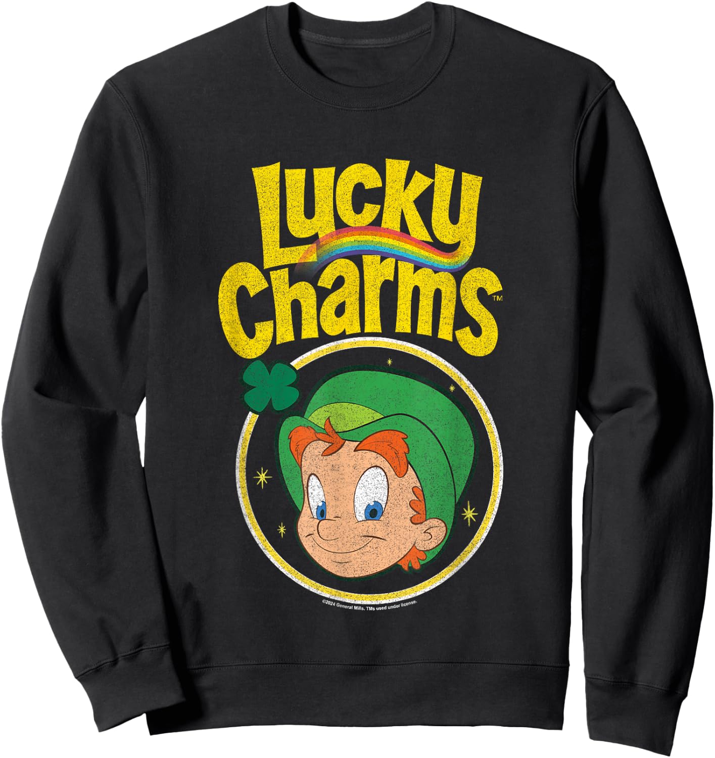 Lucky Charms Classic Cereal Icon Sweatshirt - Sweatshirt | Black