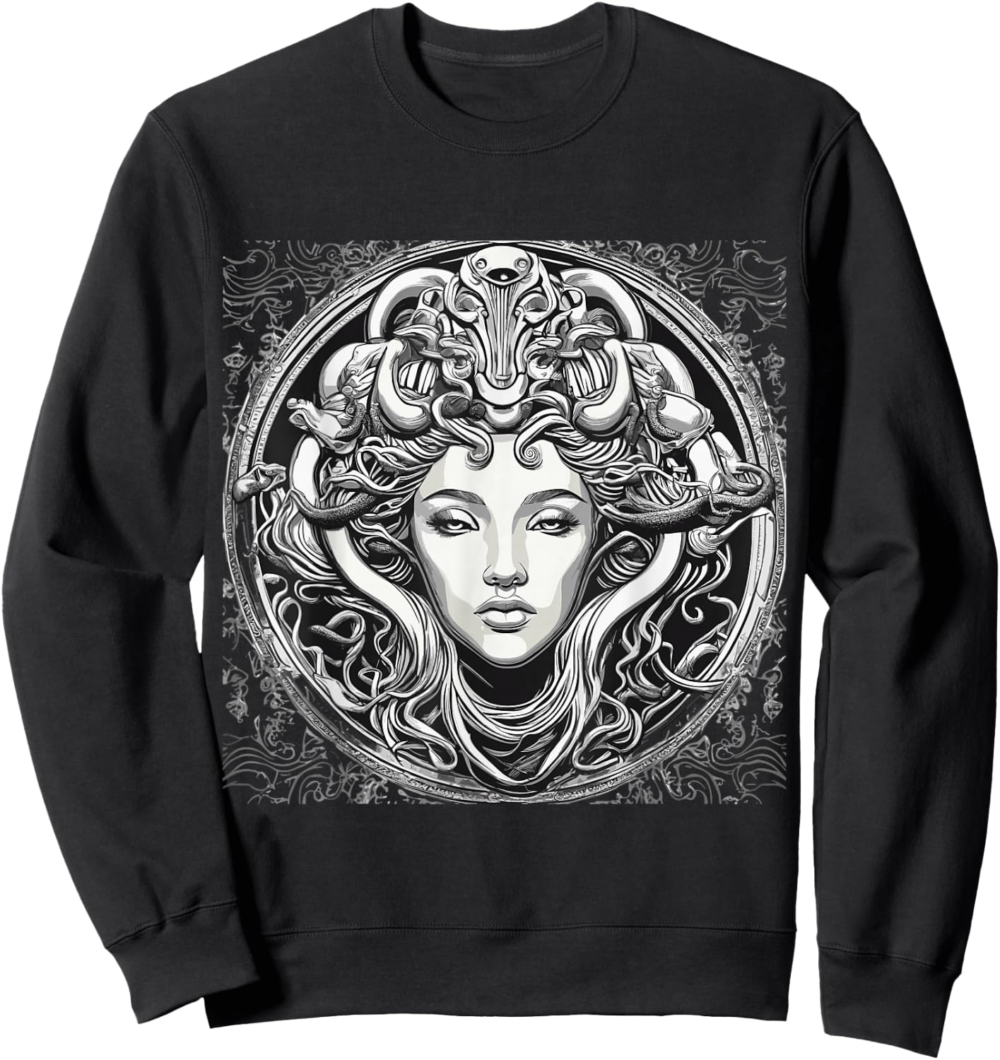 Medusa Art Sweatshirt - Sweatshirt | Black