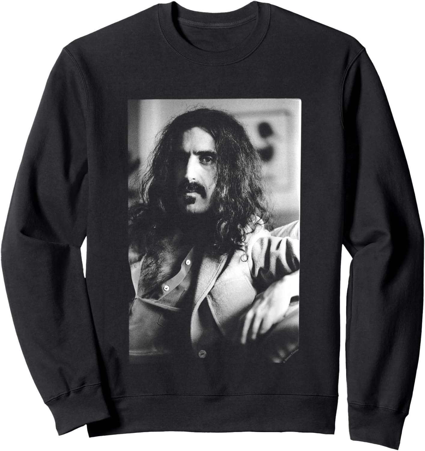 Frank Zappa London Photoshoot by Simon Fowler , black Sweatshirt - Sweatshirt | Black