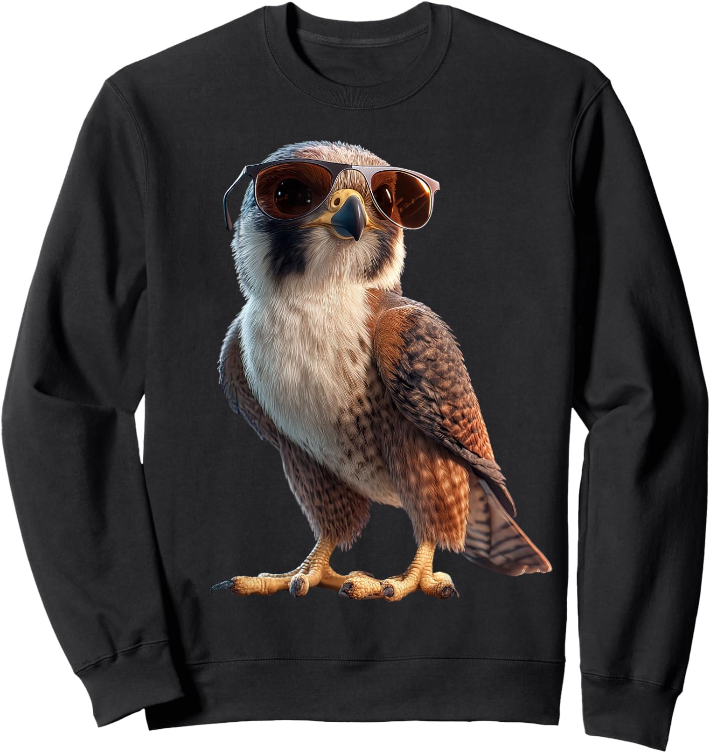 Falcon Kestrel Falcons Hunting Peregrine Birds Falconry Sweatshirt - Sweatshirt | Black