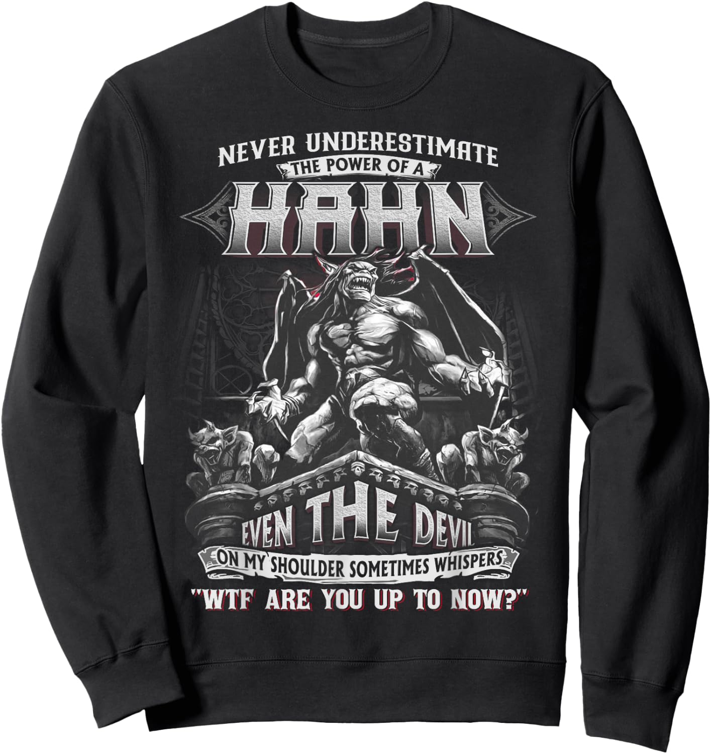 Hahn - Never Underestimate The Power Of A Hahn Sweatshirt - Sweatshirt | Black