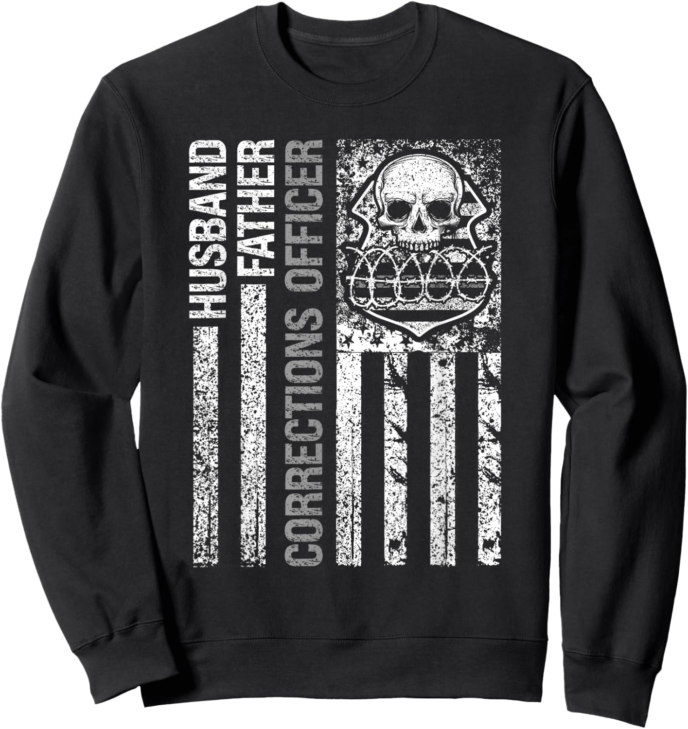 Husband Father Corrections Officer Correctional Officer Sweatshirt - Sweatshirt | Black