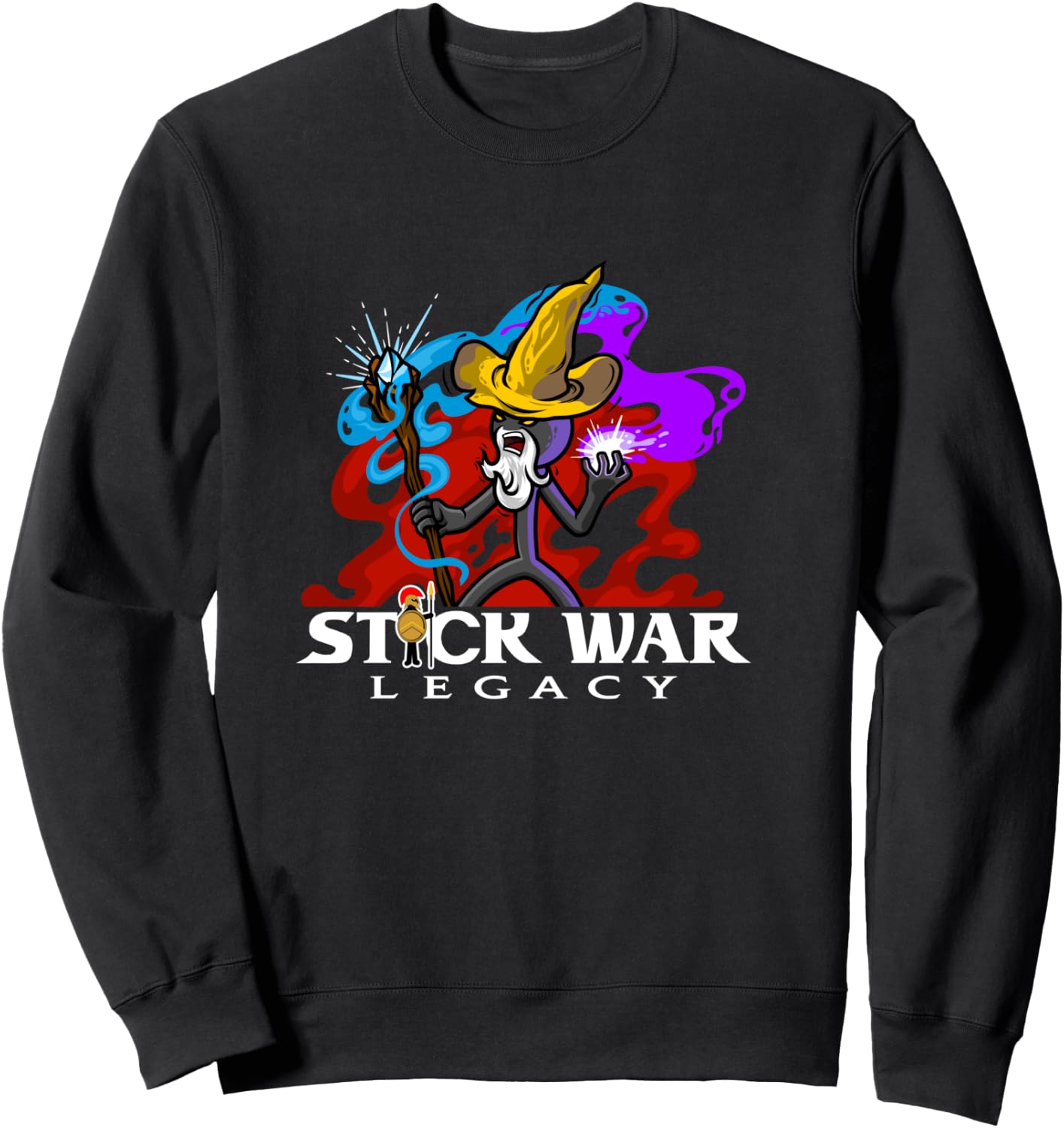 Stick War: Legacy - Magikill on Dark Long Sweatshirt - Sweatshirt | Black