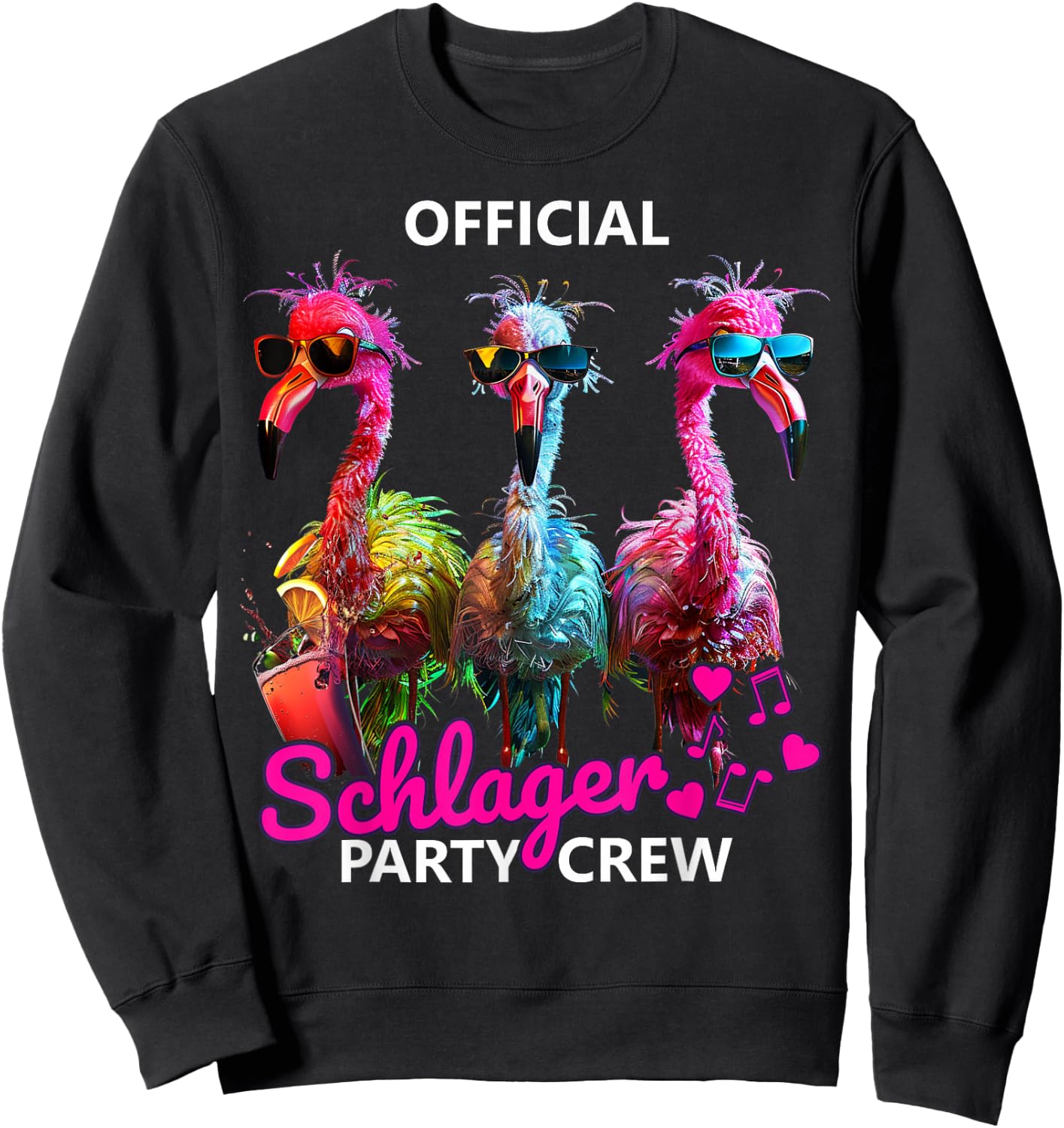 Official Schlager Party Crew , black Sweatshirt - Sweatshirt | Black