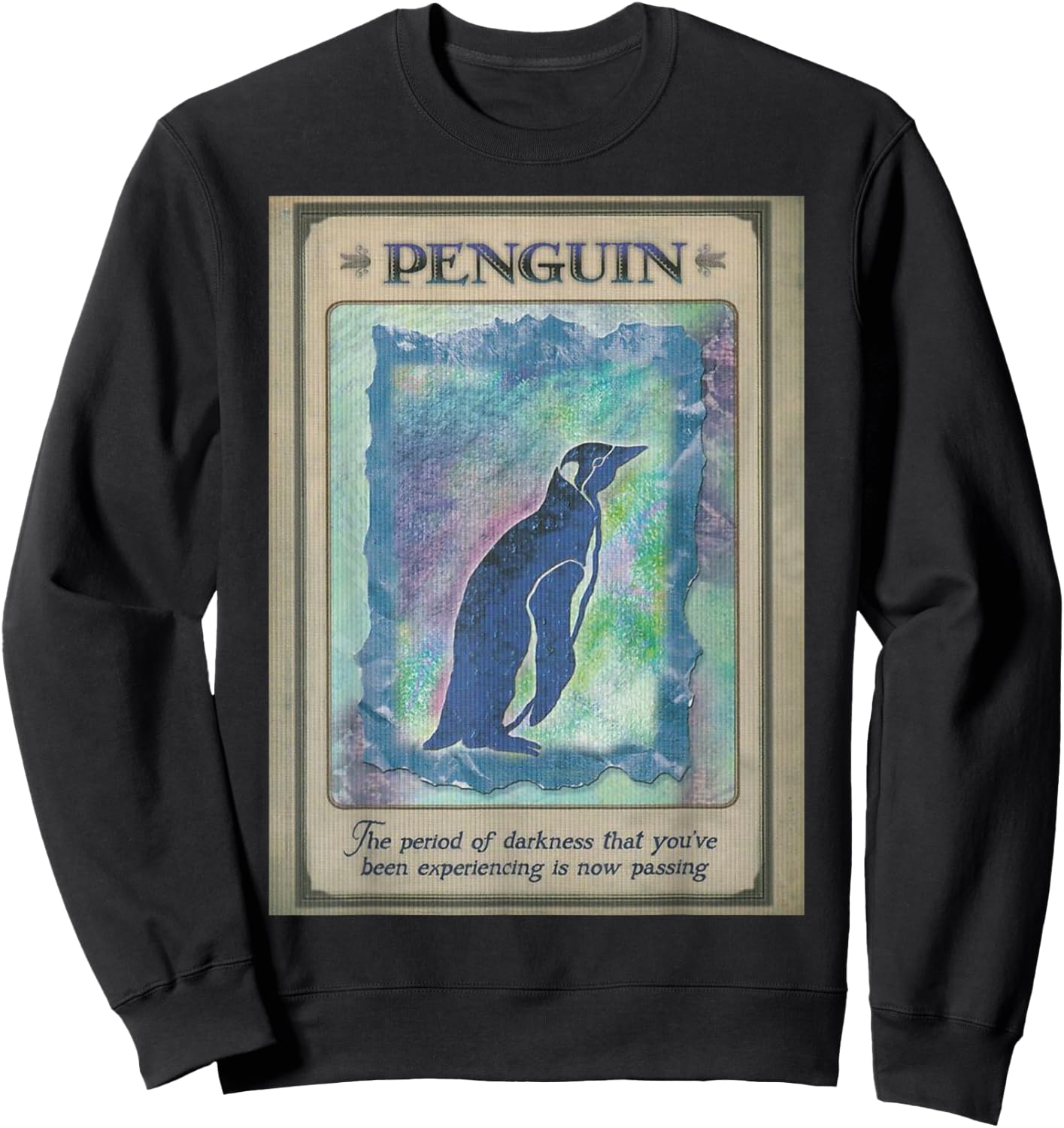 Penguin Tarot Card Sweatshirt - Sweatshirt | Black
