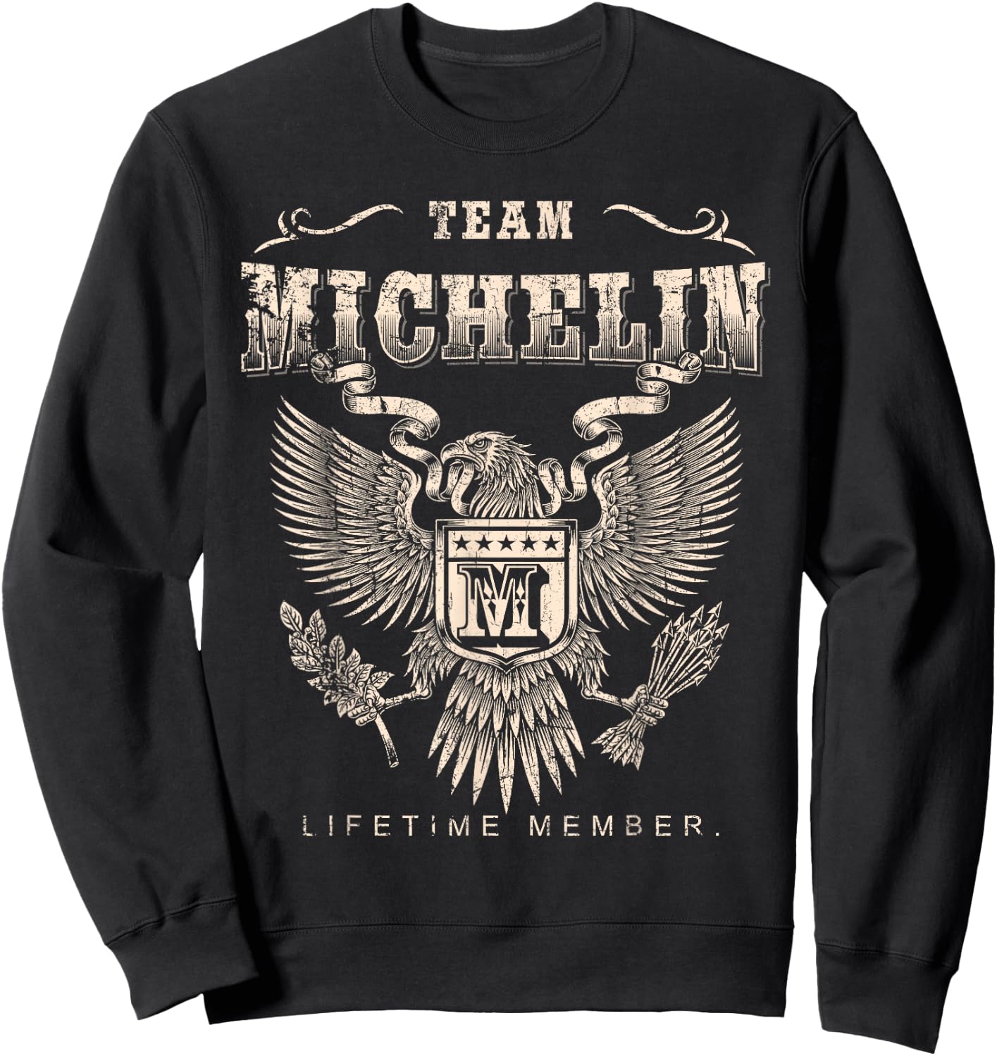 Lifetime member of the Michelin team - Name Michelin , Black, S Sweatshirt - Sweatshirt | Black
