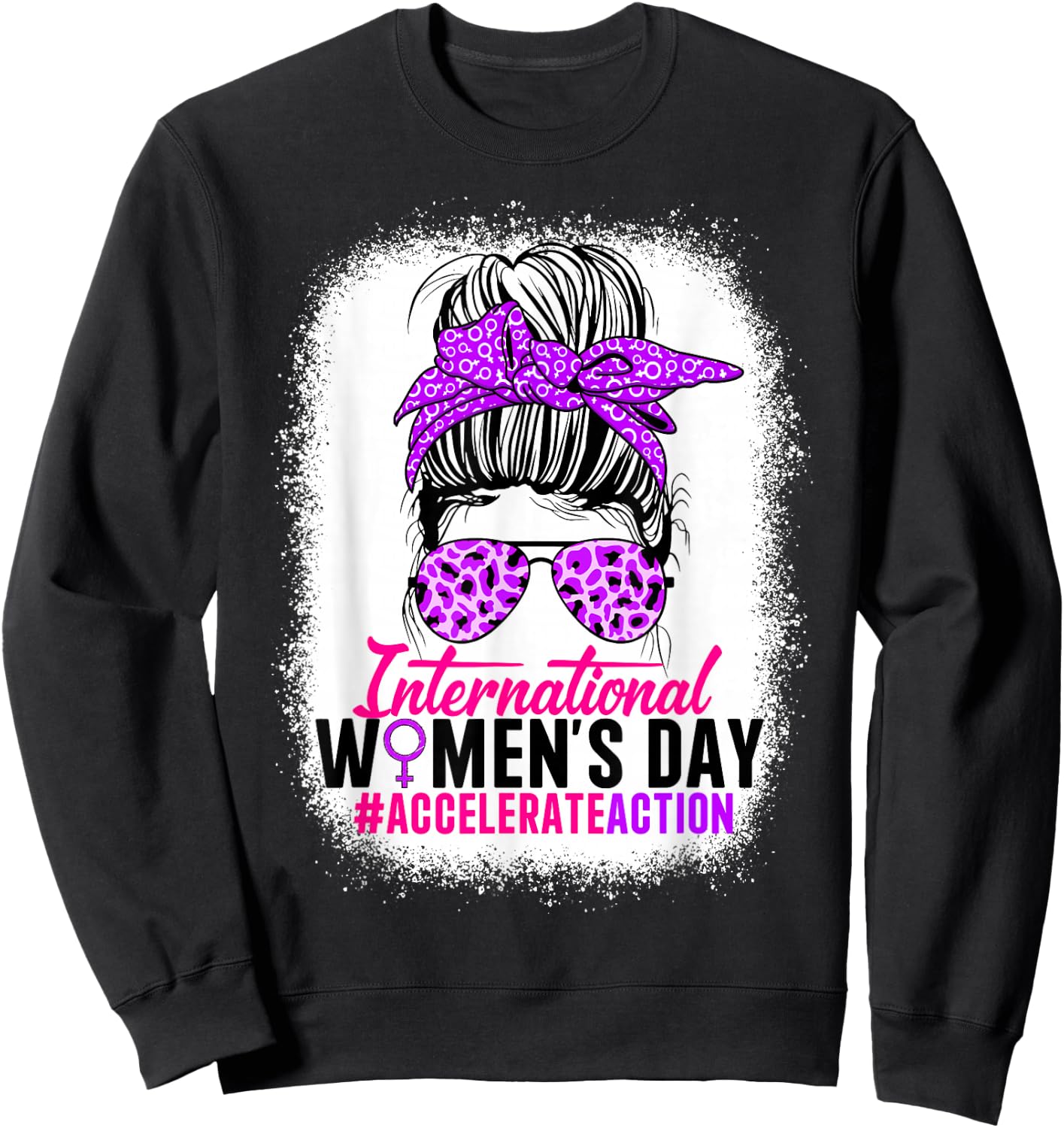 International Women's Day 2025 Accelerate Action 8 March Sweatshirt - Sweatshirt | Black