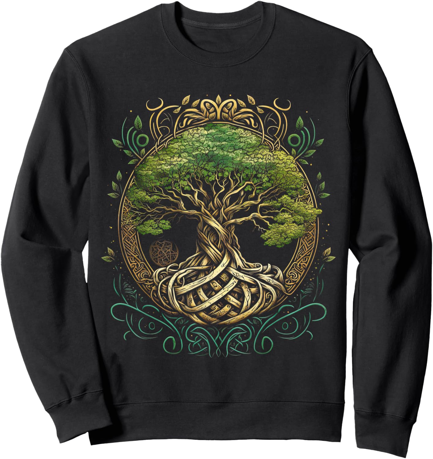 Tree of Life Viking Midgard Thor Walhalla , black Sweatshirt - Sweatshirt | Black