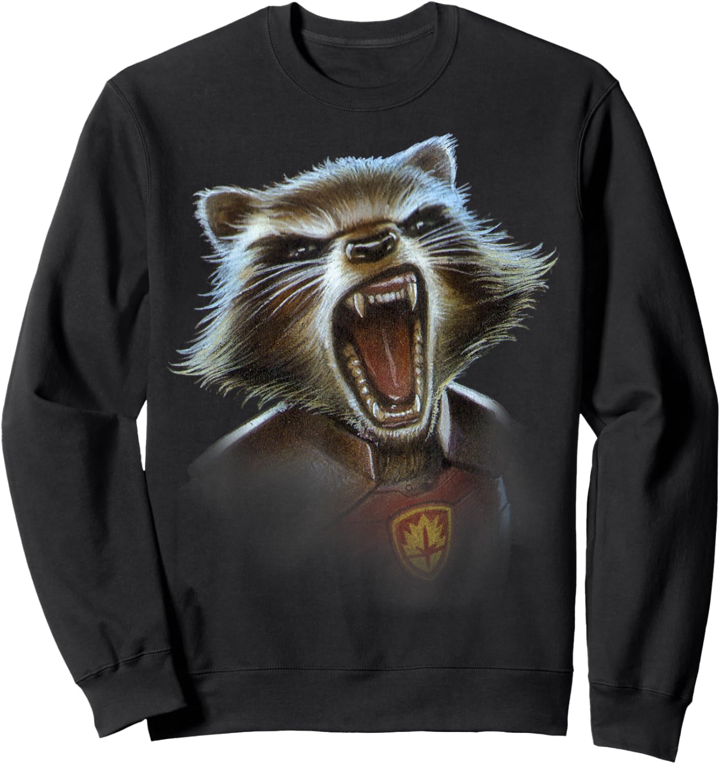 Marvel Guardians of the Galaxy Rocket Face Closeup Sweatshirt - Sweatshirt | Black
