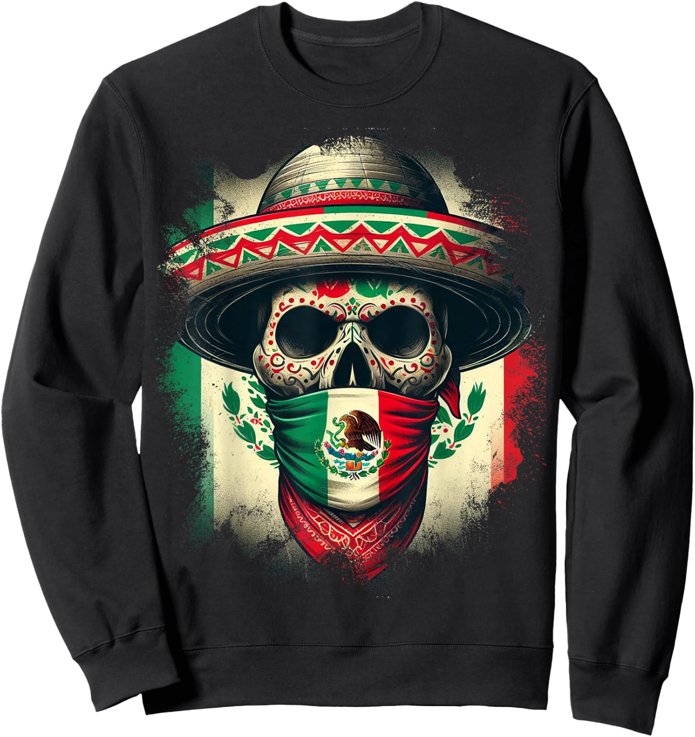 Mexico Cinco De Mayo Tijuana Pride Mexican Sweatshirt - Sweatshirt | Black