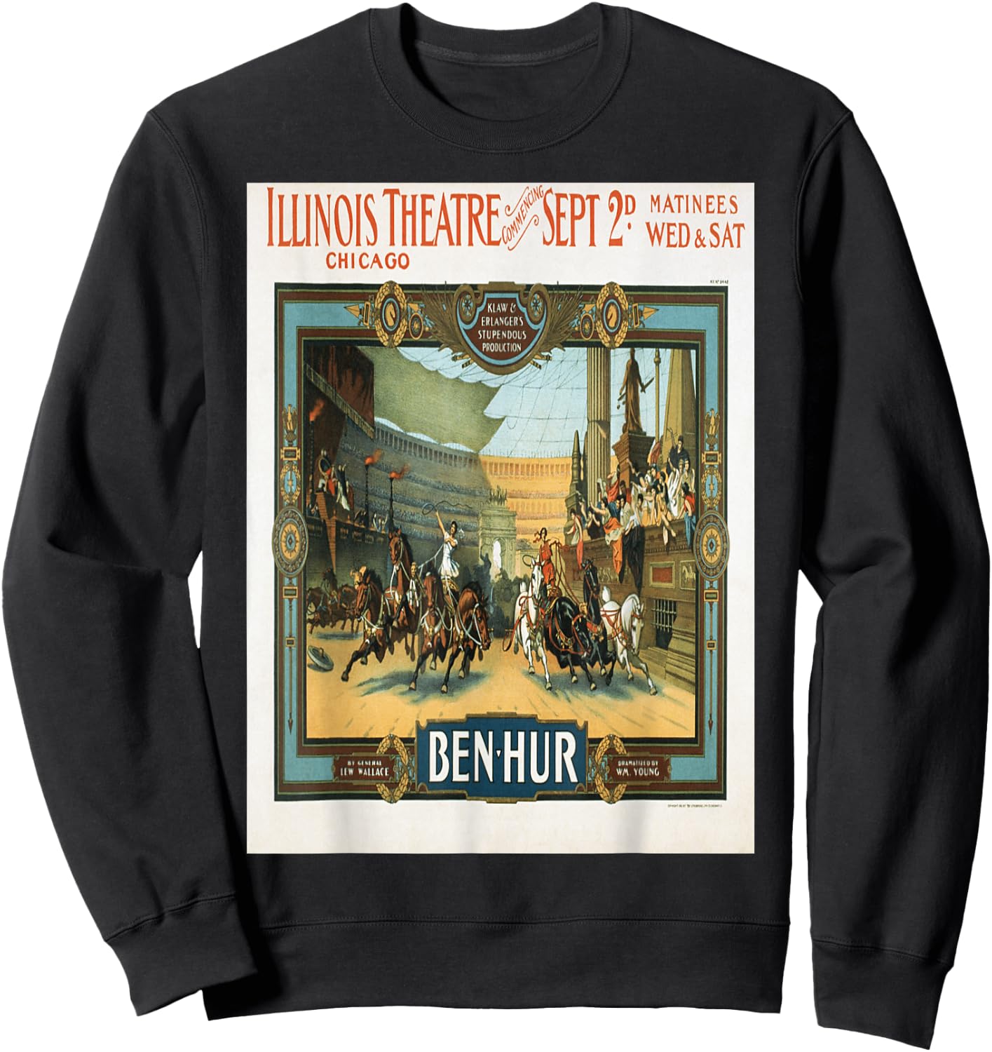 Vintage poster - Ben-Hur Sweatshirt - Sweatshirt | Black