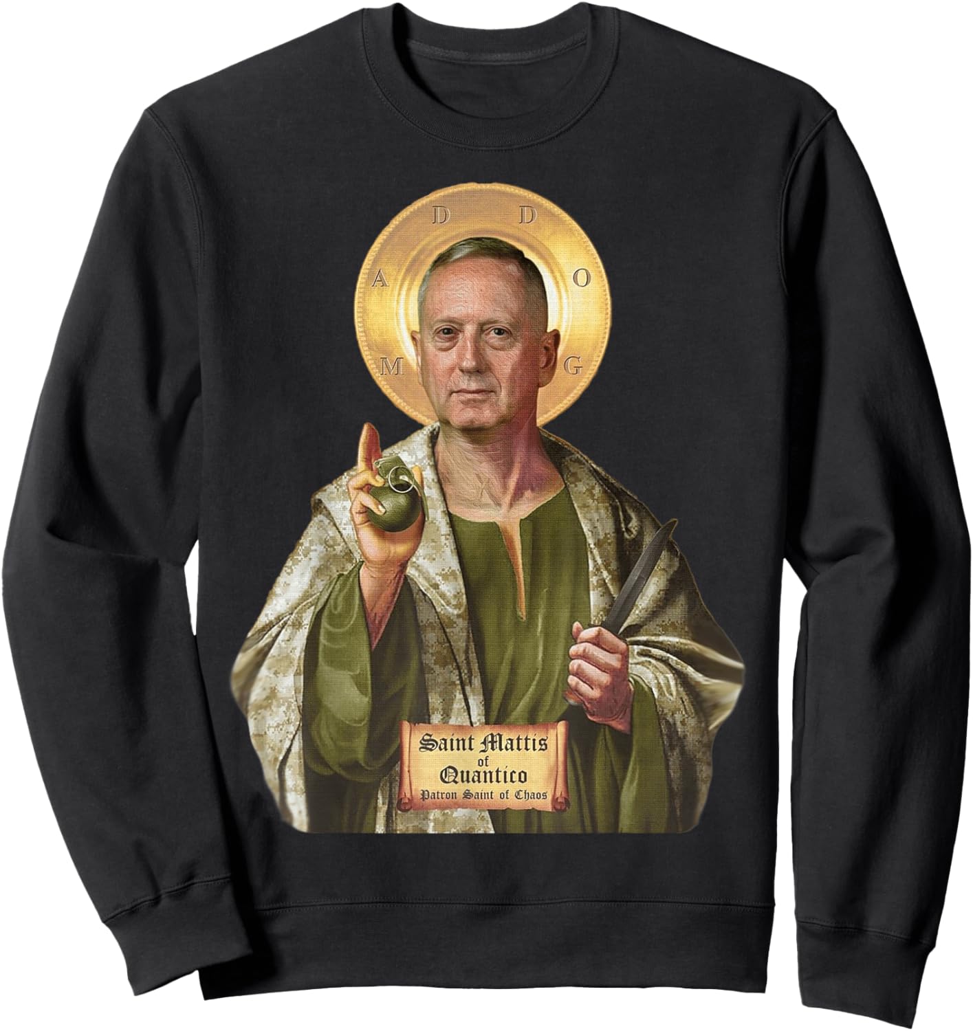 Secretary of Offense General Mattis Funny Sweatshirt - Sweatshirt | Black