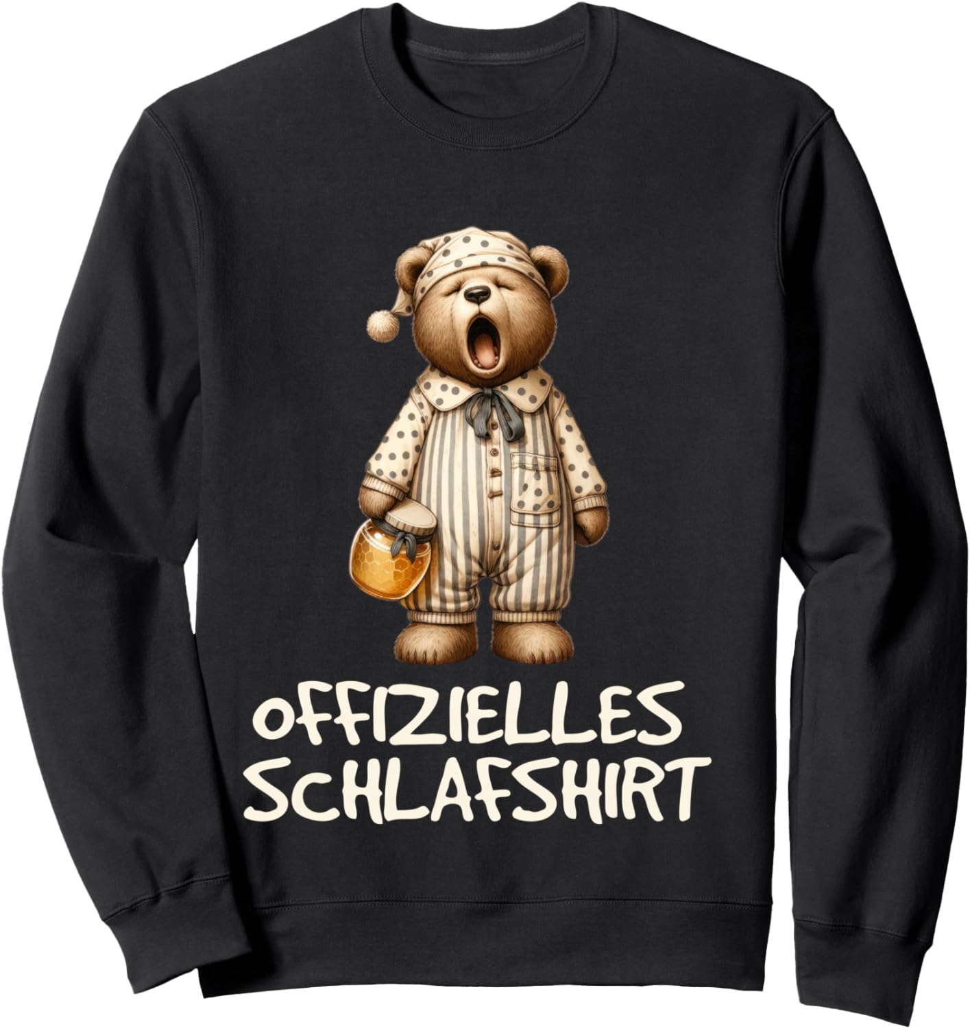 Official Bear Sleep Shirt Sweatshirt - Sweatshirt | Black