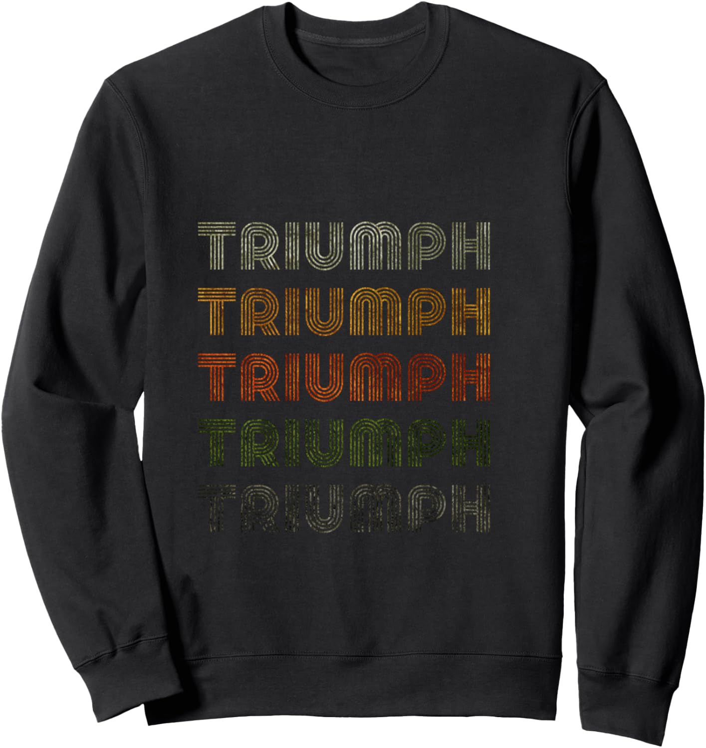 Triumph Love Heart Triumph Vintage Grunge Style , Black, Triumph , Black, S Sweatshirt - Sweatshirt | Black