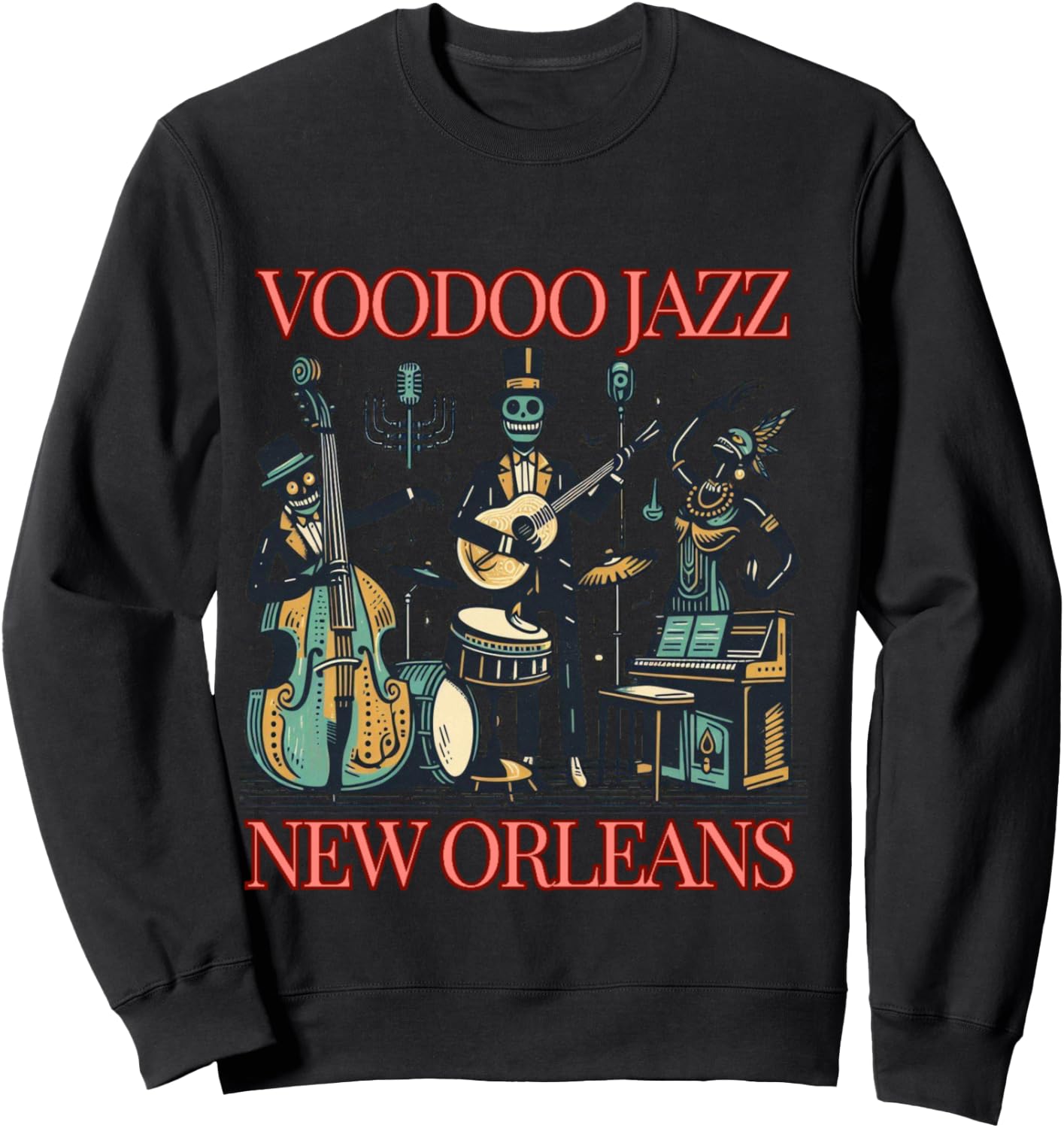 VOODOO JAZZ | Vintage Sweatshirt - Sweatshirt | Black