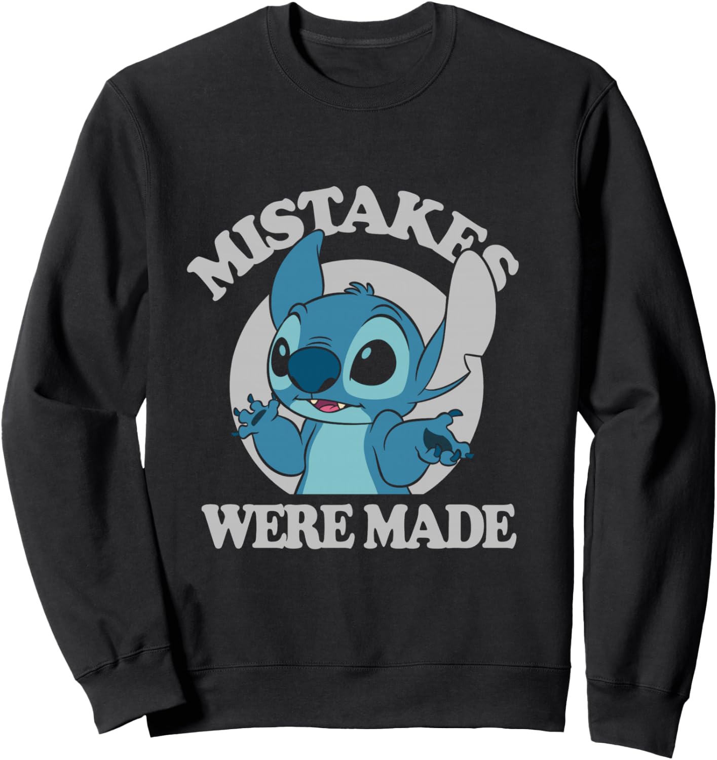 Disney Lilo & Stitch Mistakes Were Made Stitch Sweatshirt - Sweatshirt | Black