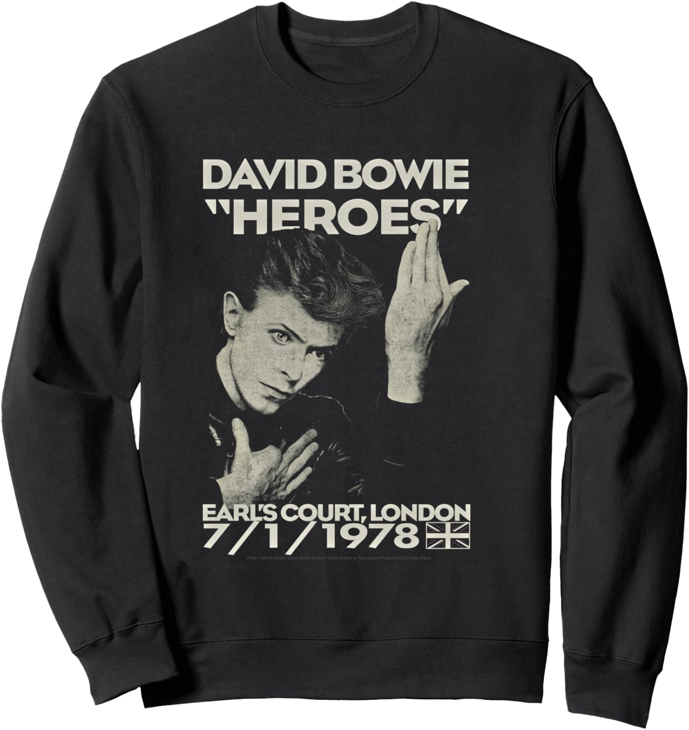 David Bowie - Earl's Short , Black, S Sweatshirt - Sweatshirt | Black