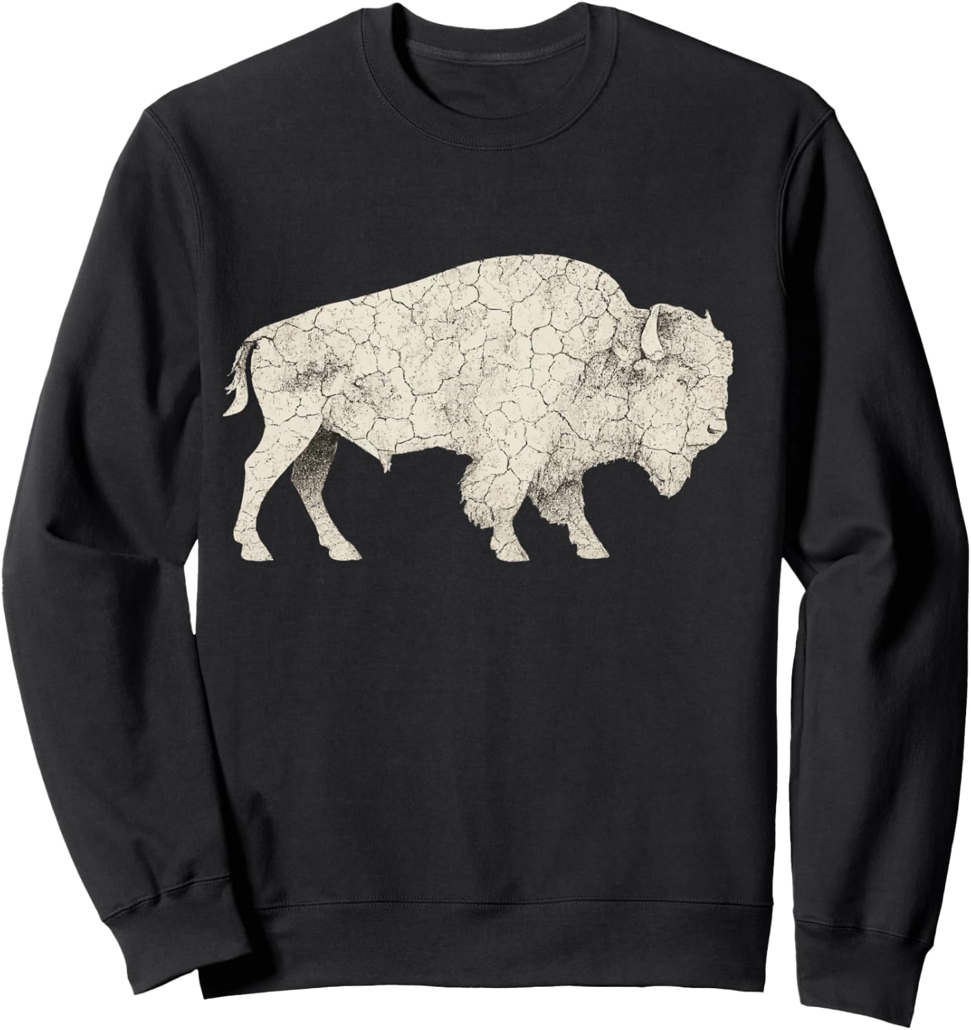 Bison American Buffalo Sweatshirt - Sweatshirt | Black