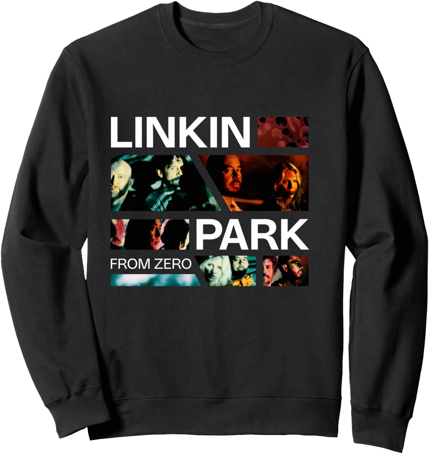 Linkin Park Long Handle Photo Grid, Black, S Sweatshirt - Sweatshirt | Black