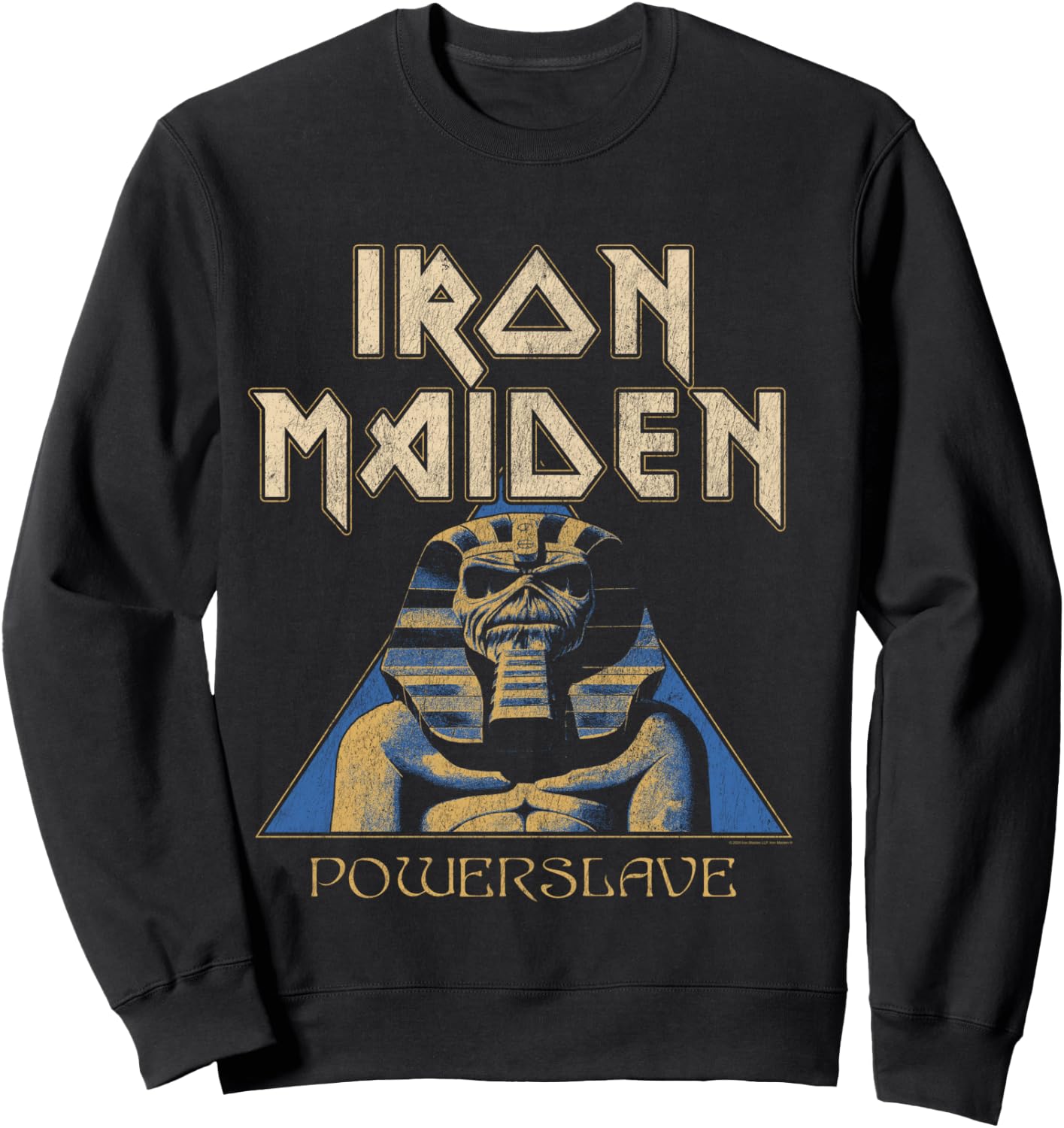 Iron Maiden - Pyramid Sphinx Navy , Blue, S Sweatshirt - Sweatshirt | Black