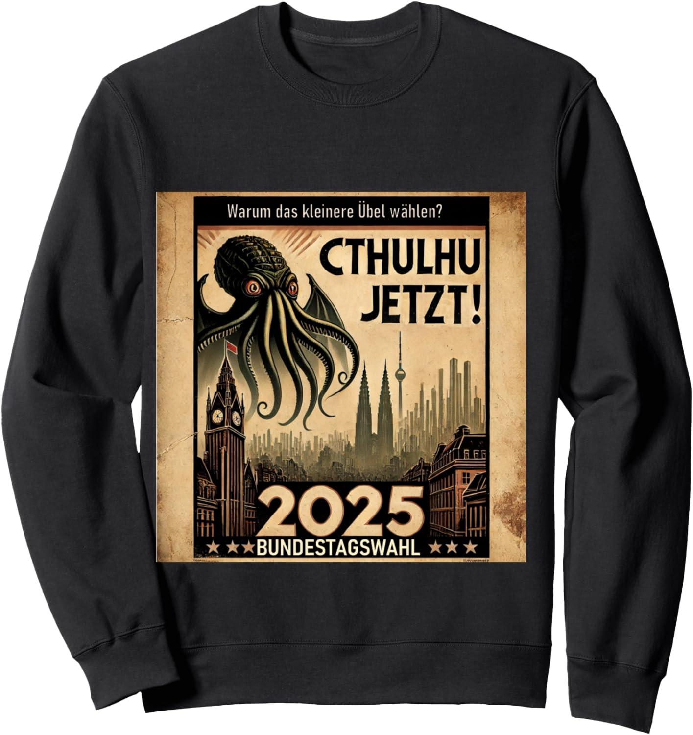 Vote Cthulhu - Federal Election 2025 Sweatshirt - Sweatshirt | Black