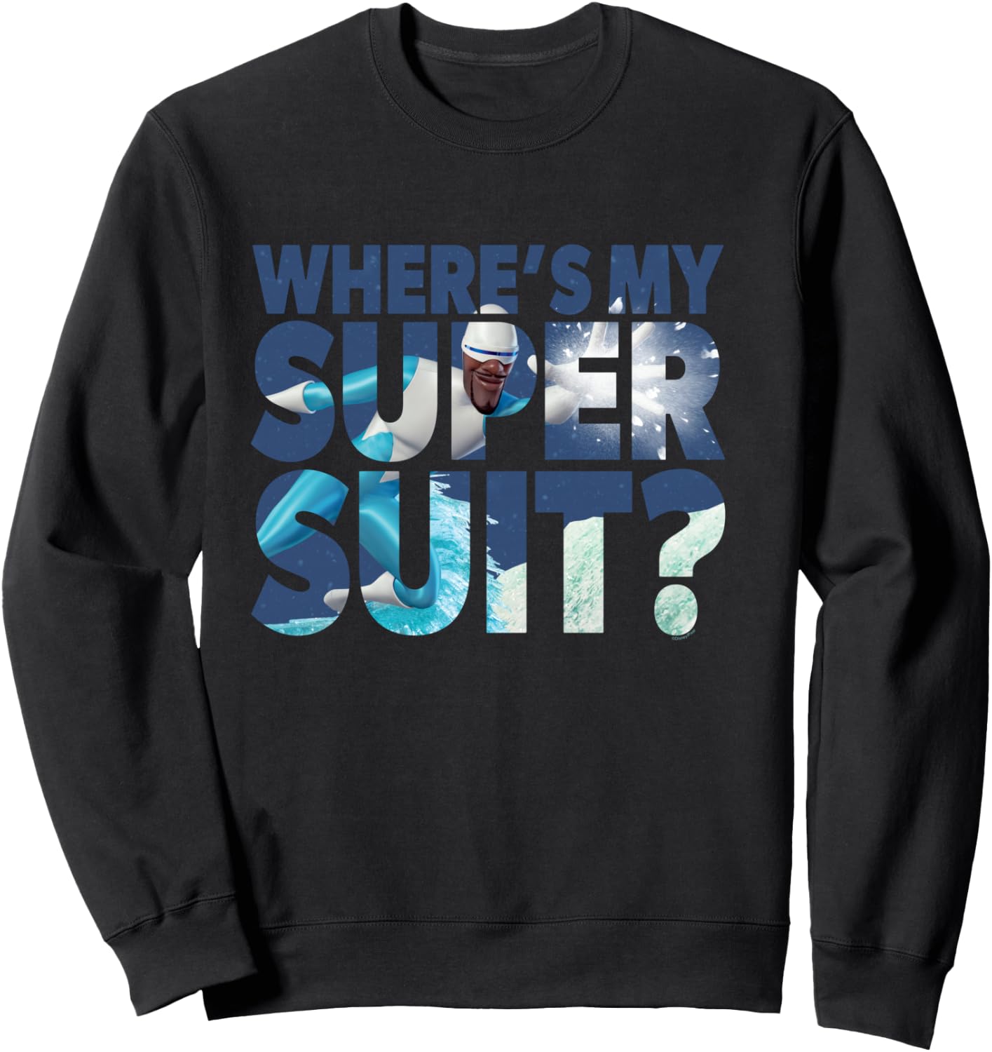 Disney and Pixar’s Incredibles Frozone Where’s My Super Suit Manche Longue Sweatshirt - Sweatshirt | Black