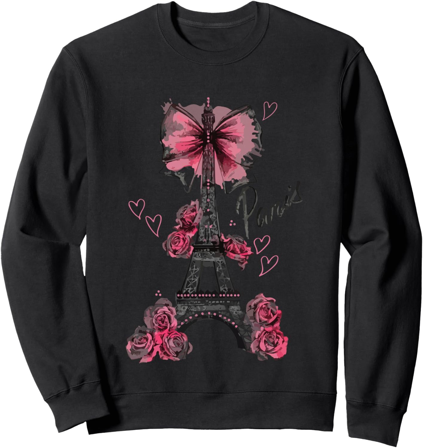 Paris, Eiffel Tower, Paris , grey, S Sweatshirt - Sweatshirt | Black
